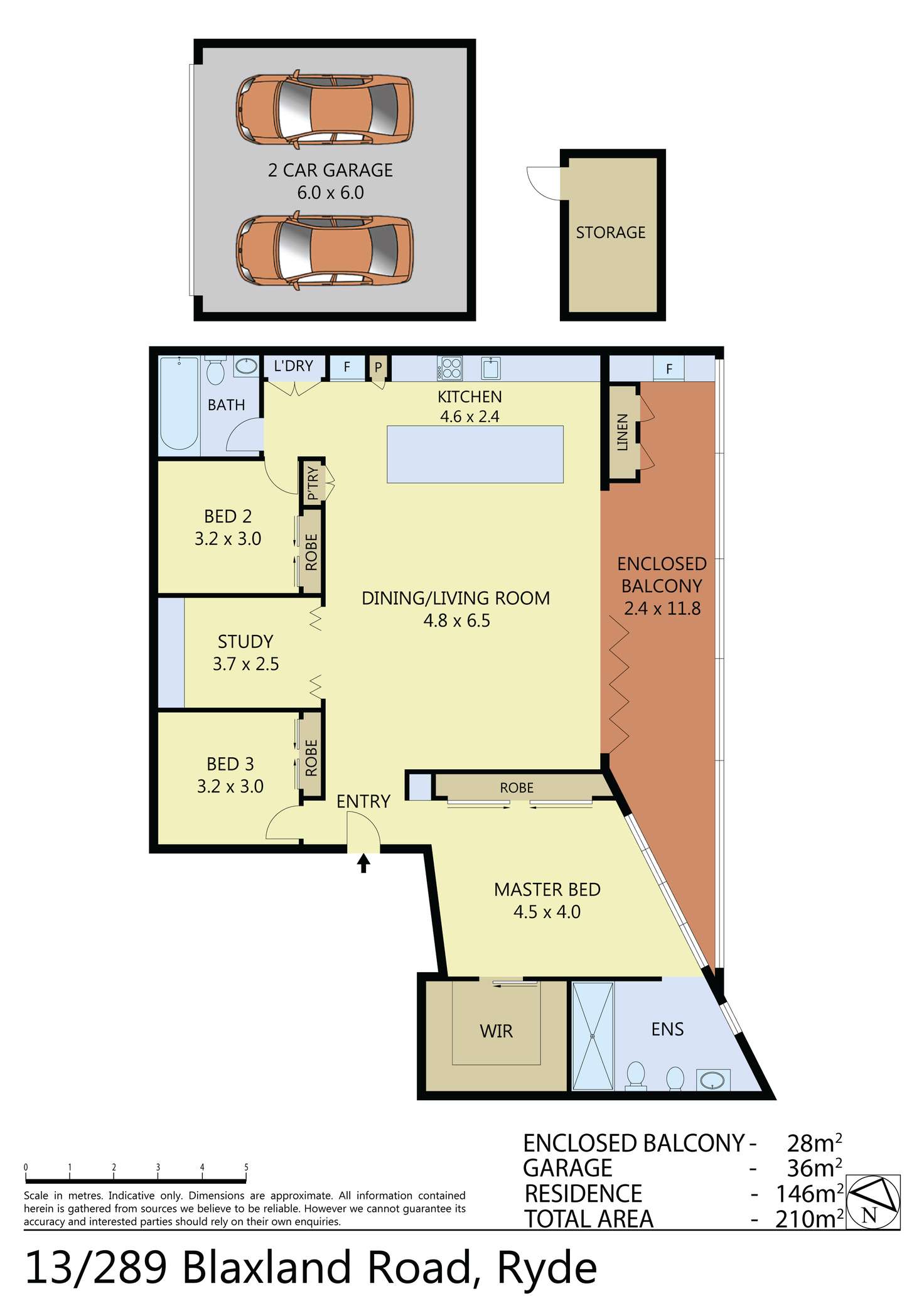 Floorplan of Homely apartment listing, 13/289 Blaxland Road, Ryde NSW 2112