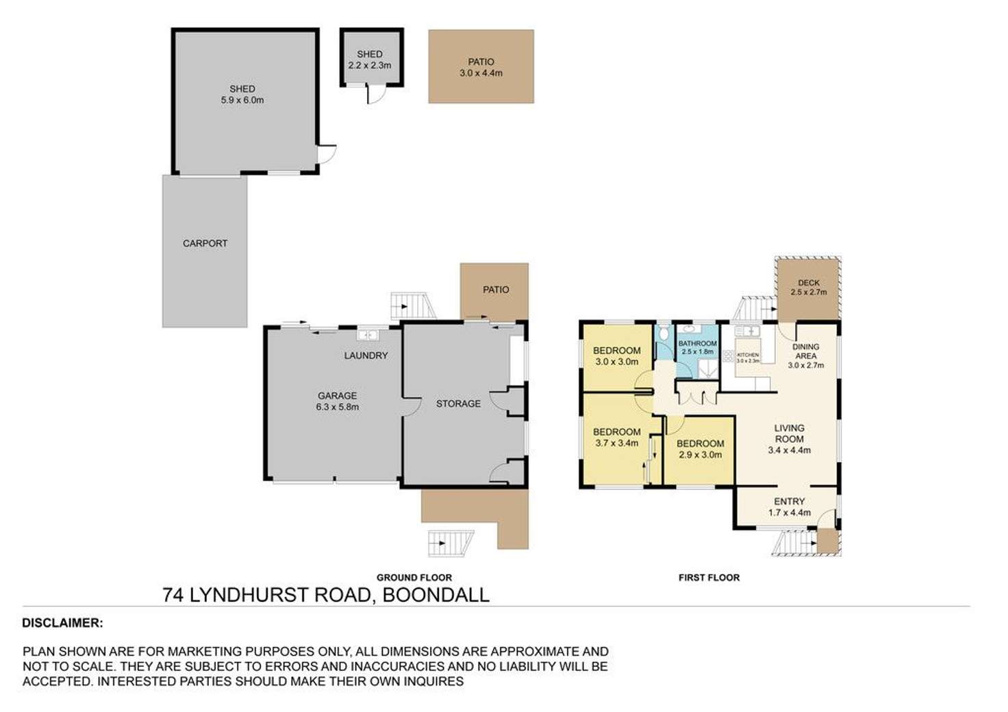 Floorplan of Homely house listing, 74 Lyndhurst Road, Boondall QLD 4034