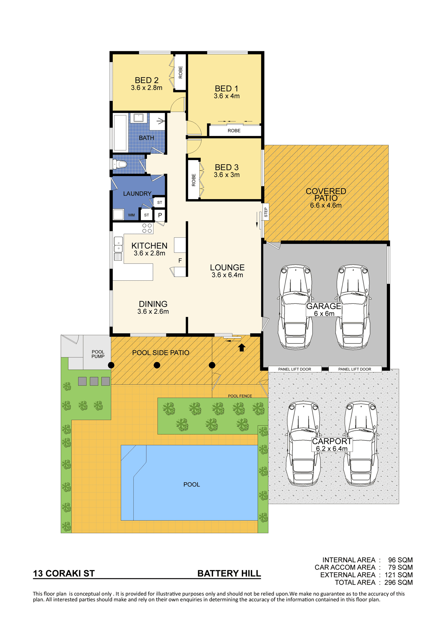 Floorplan of Homely house listing, 13 Coraki Street, Battery Hill QLD 4551