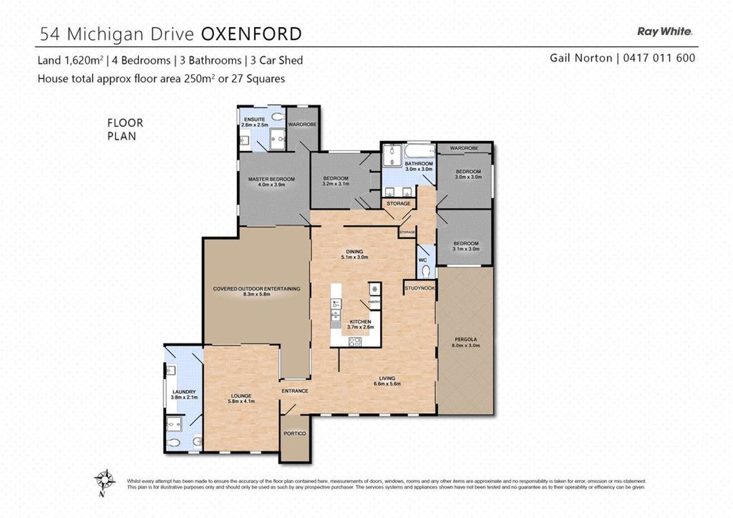 Floorplan of Homely house listing, 54 Michigan Drive, Oxenford QLD 4210