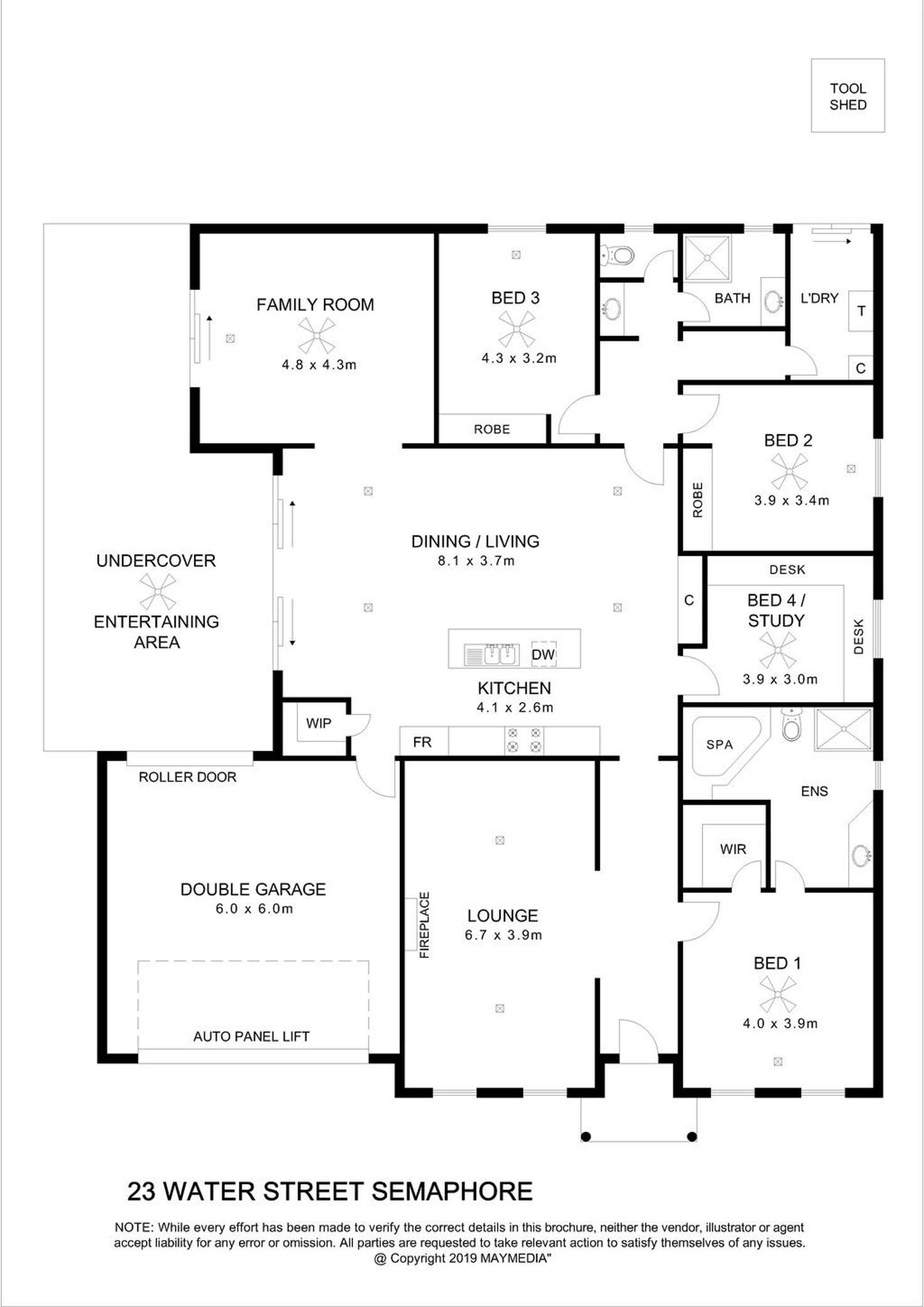 Floorplan of Homely house listing, 23 Waters Street, Semaphore SA 5019
