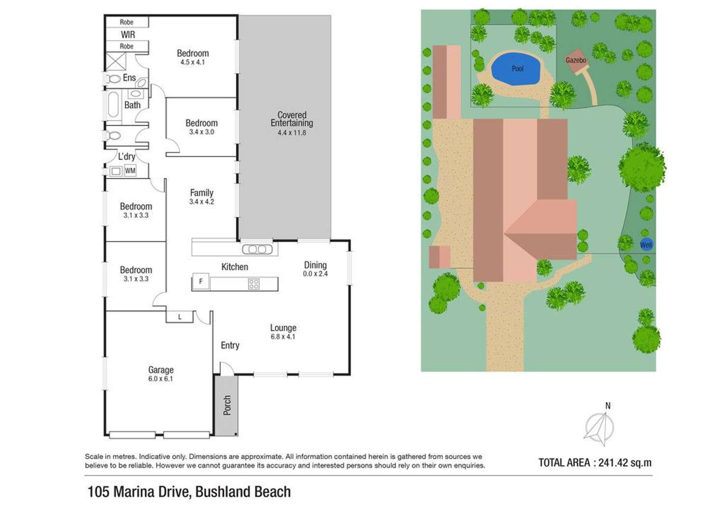 Floorplan of Homely house listing, 105 Marina Drive, Bushland Beach QLD 4818