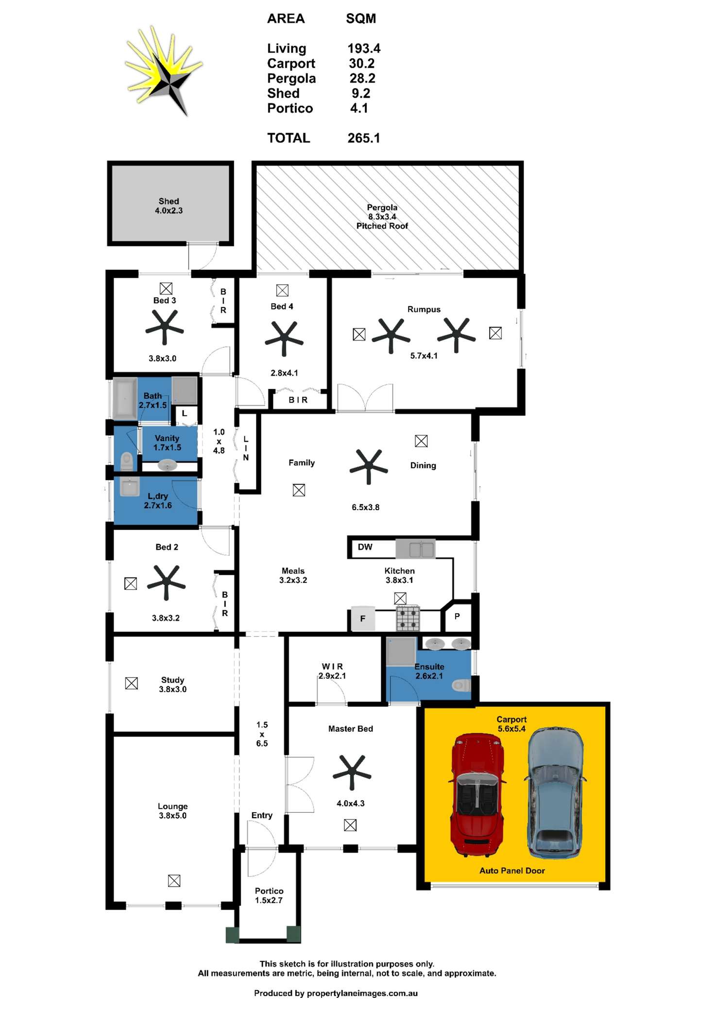Floorplan of Homely house listing, 5 Thompson Circuit, Evanston Park SA 5116