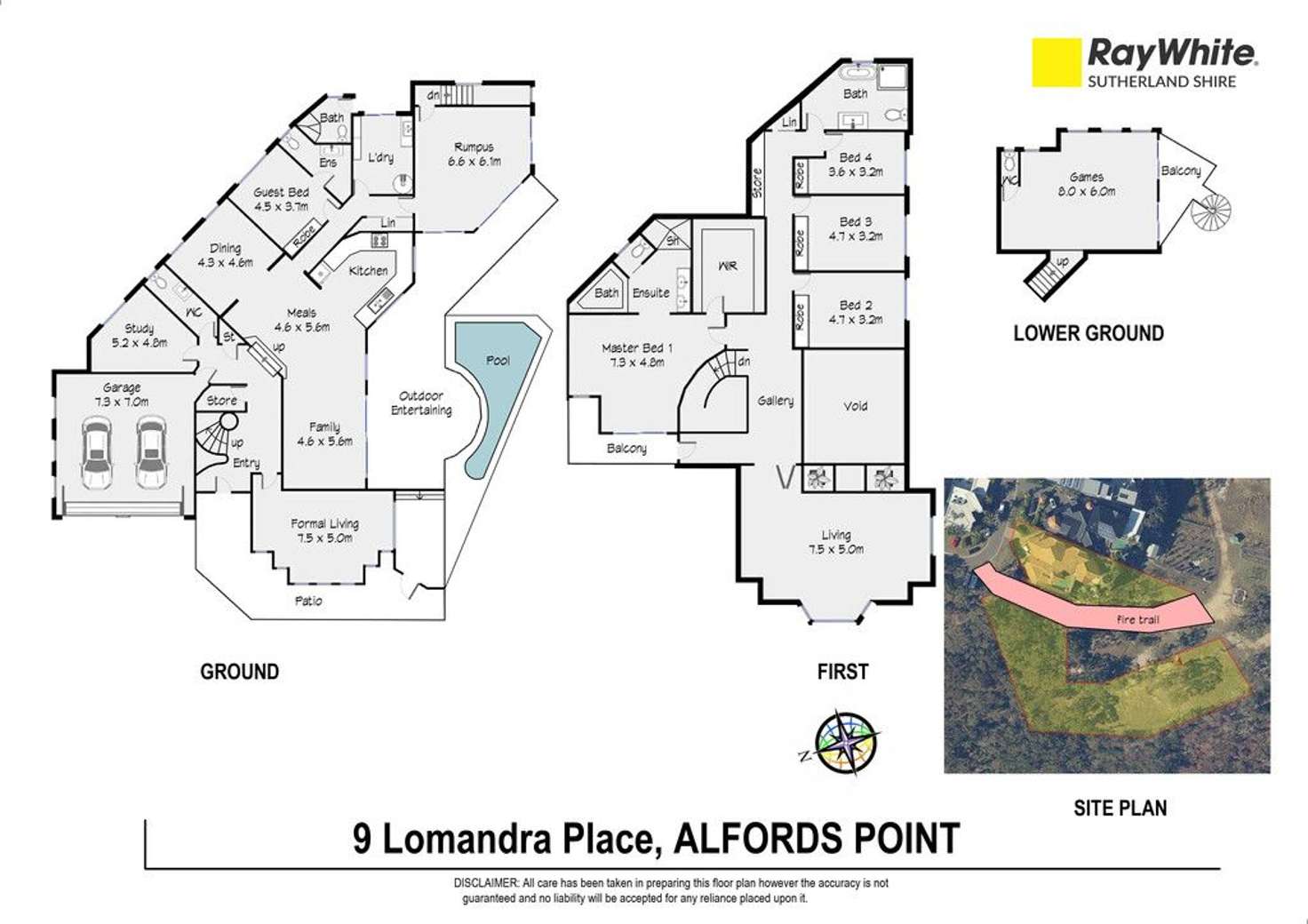 Floorplan of Homely house listing, 9 Lomandra Place, Alfords Point NSW 2234