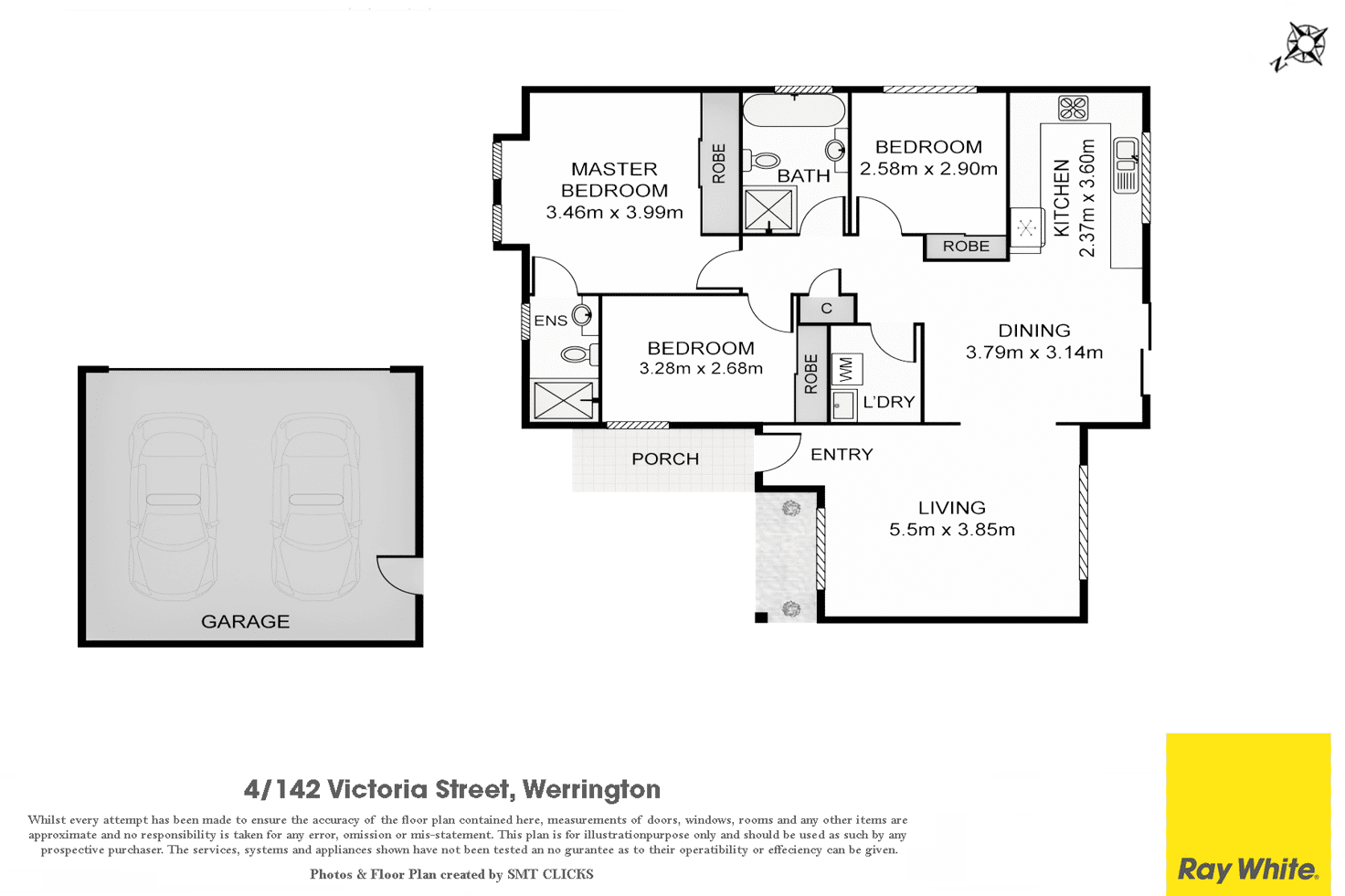 Floorplan of Homely villa listing, 4/142 Victoria Street, Werrington NSW 2747
