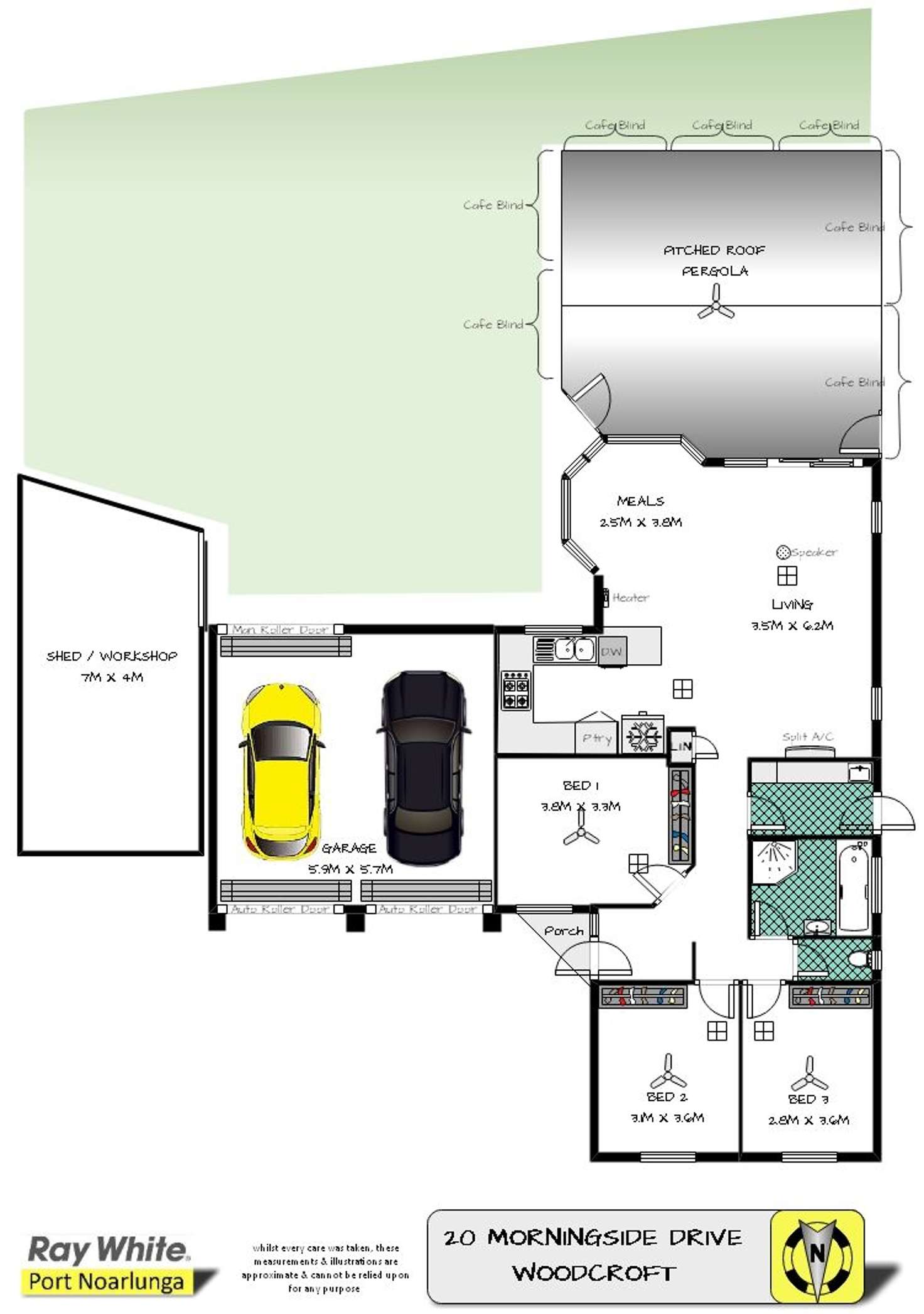 Floorplan of Homely house listing, 20 Morningside Drive, Woodcroft SA 5162