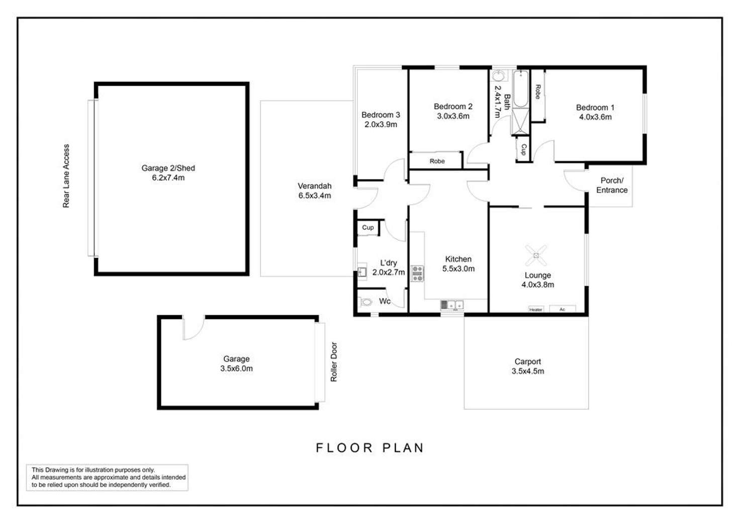 Floorplan of Homely house listing, 3 Victoria Street, Henley Beach SA 5022