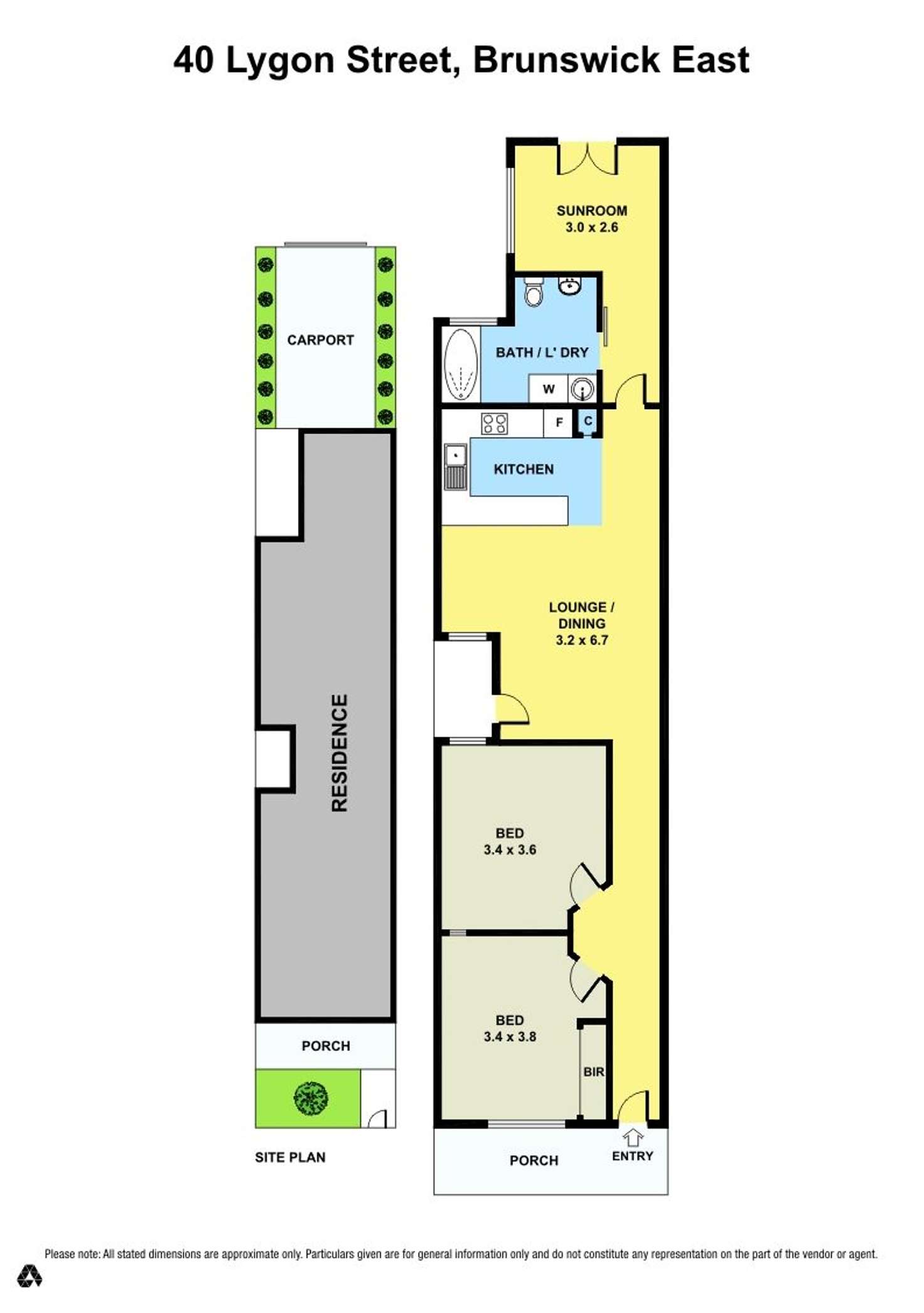 Floorplan of Homely house listing, 40 Lygon Street, Brunswick East VIC 3057