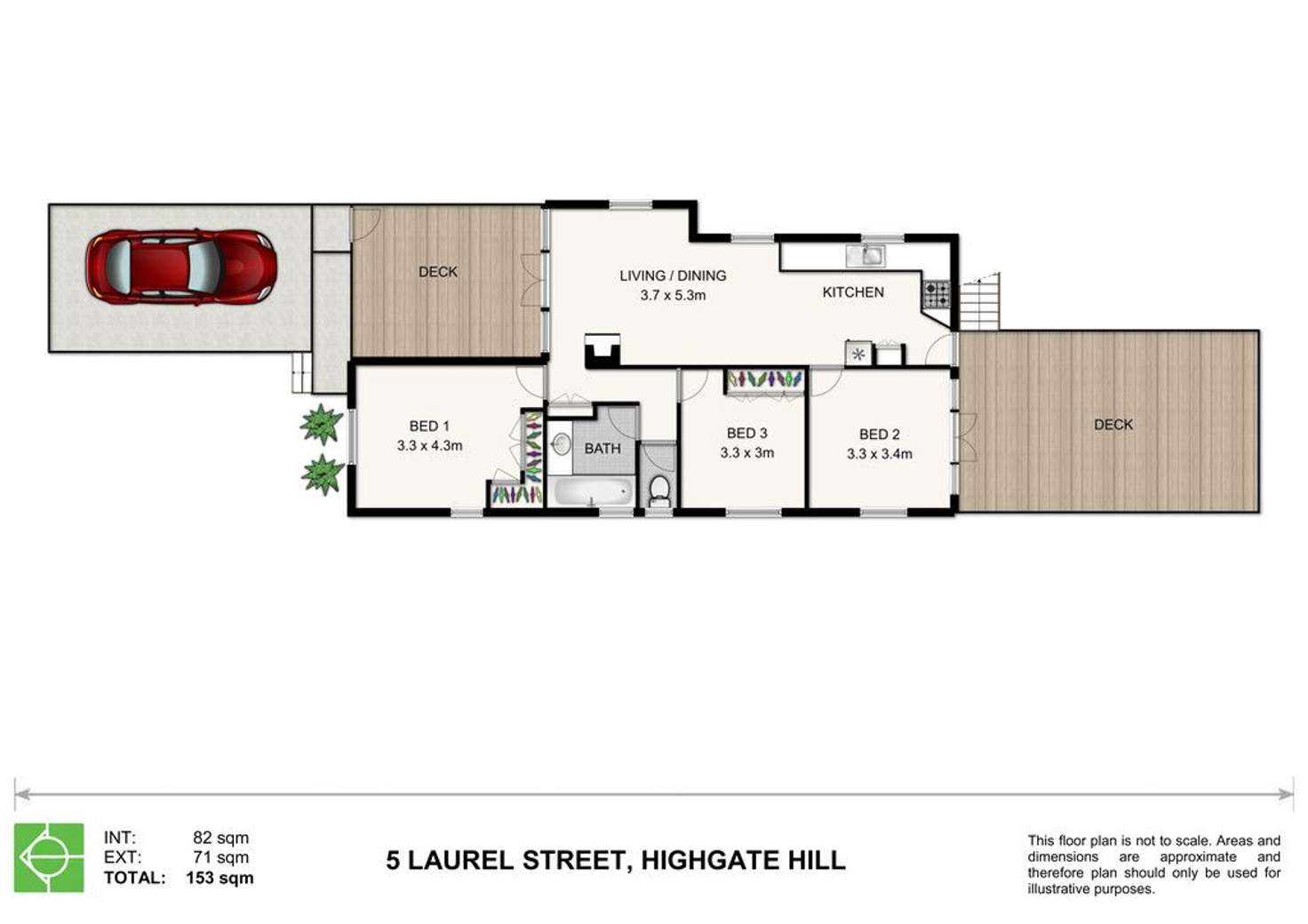 Floorplan of Homely house listing, 5 Laurel Street, Highgate Hill QLD 4101