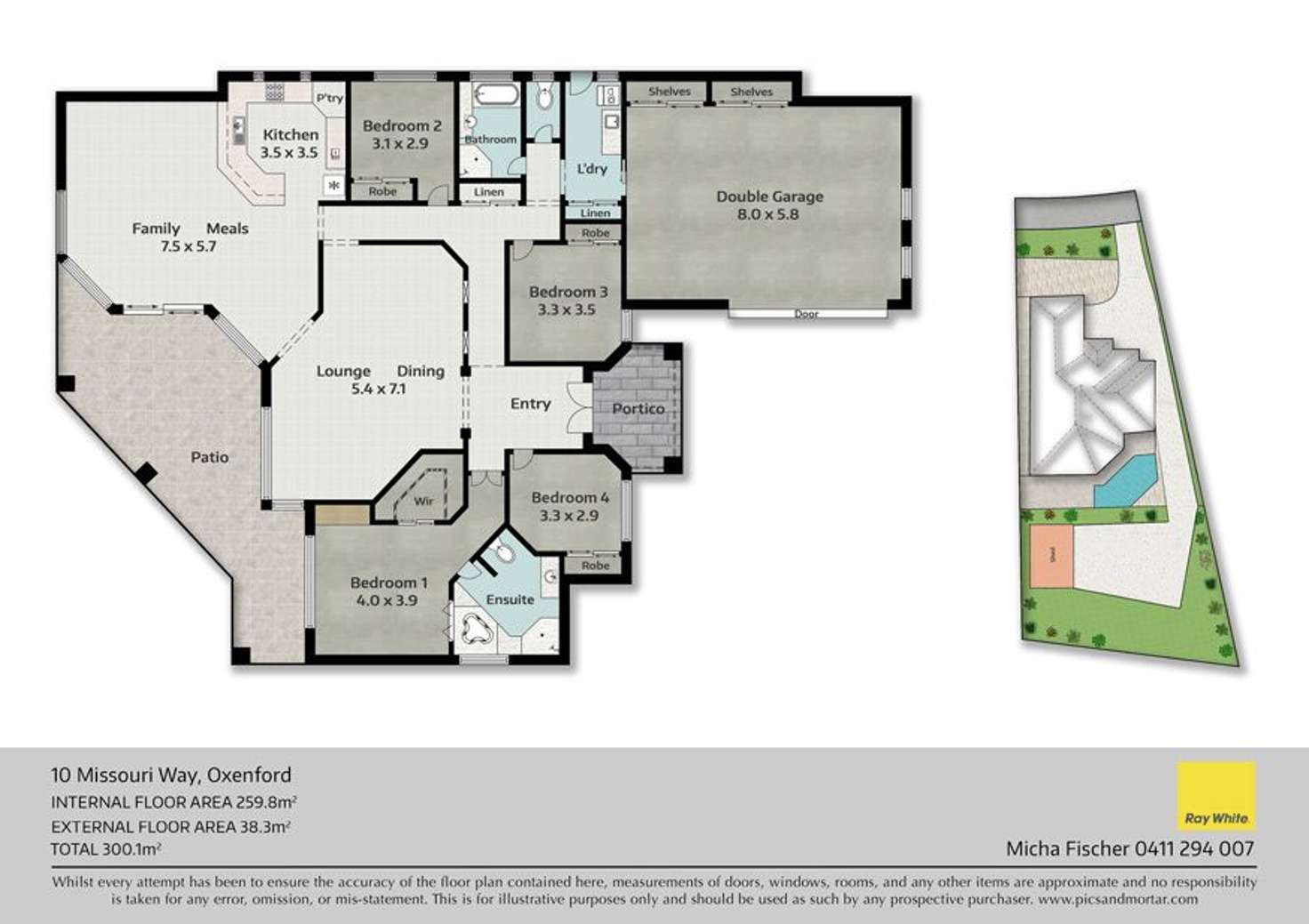 Floorplan of Homely house listing, 10 Missouri Way, Oxenford QLD 4210