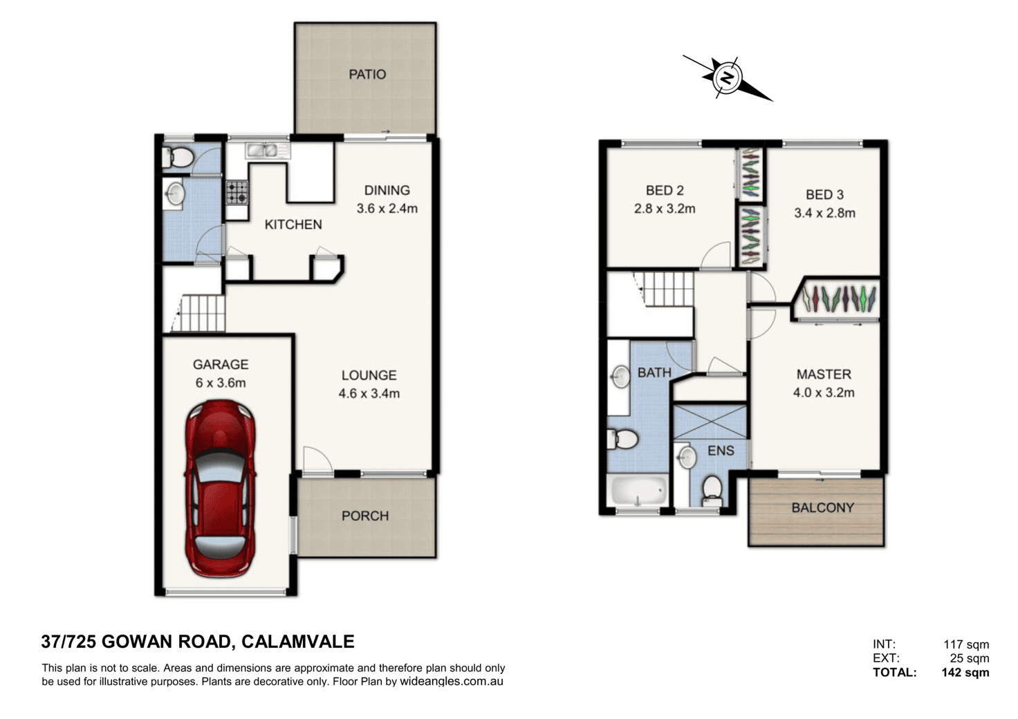 Floorplan of Homely townhouse listing, 37/725 Gowan Road, Calamvale QLD 4116