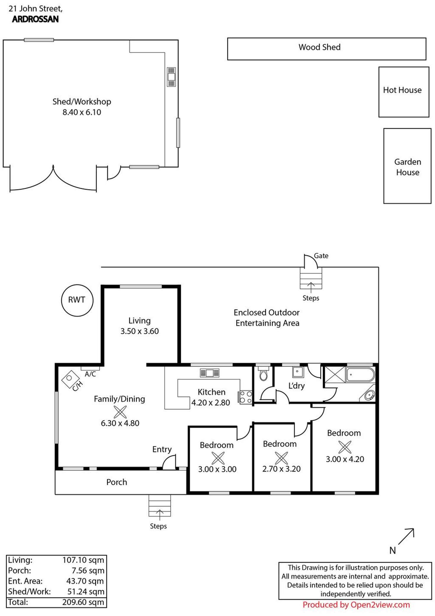 Floorplan of Homely house listing, 21 John Street, Ardrossan SA 5571