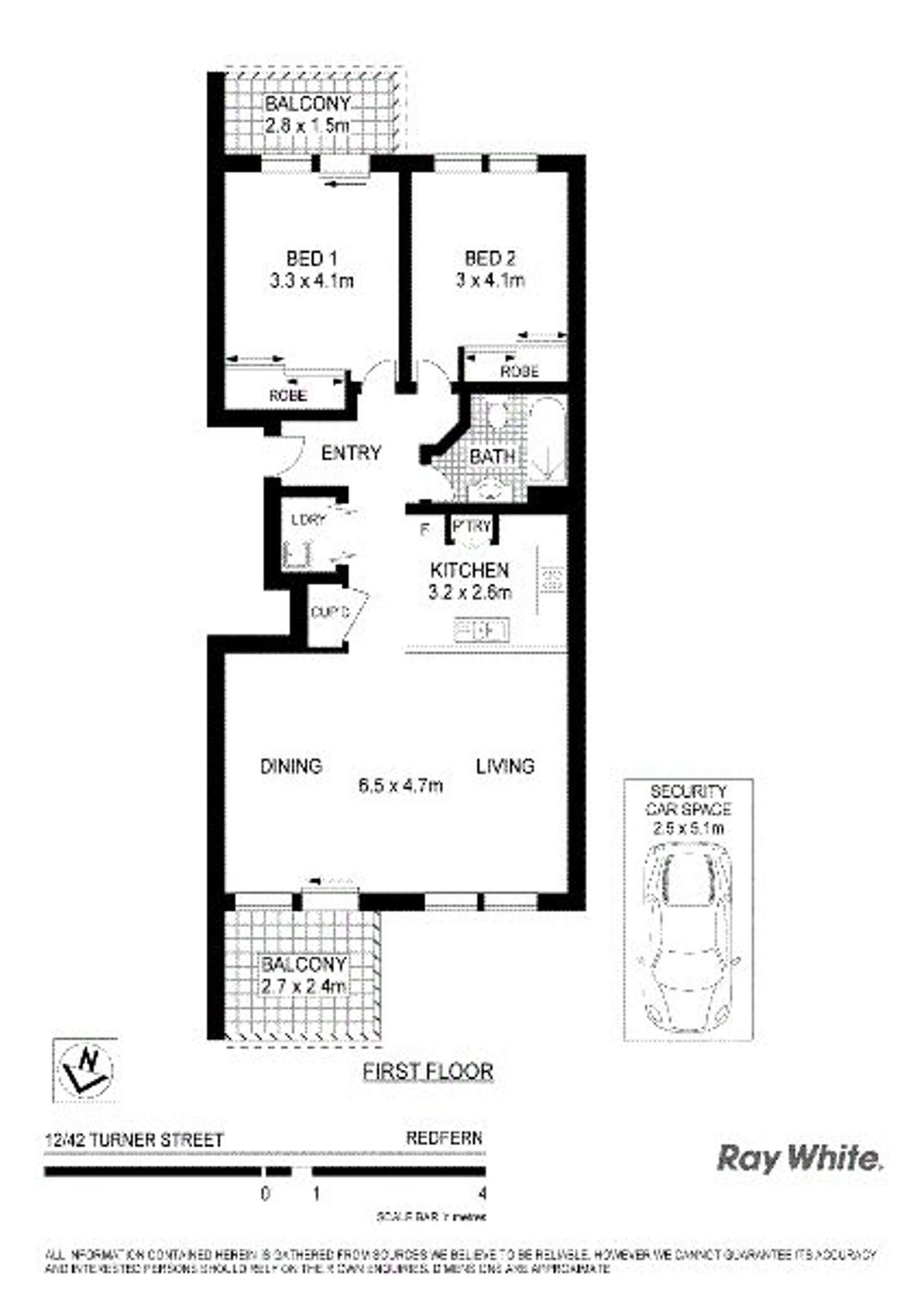 Floorplan of Homely apartment listing, 12/42-50 Turner Street, Redfern NSW 2016