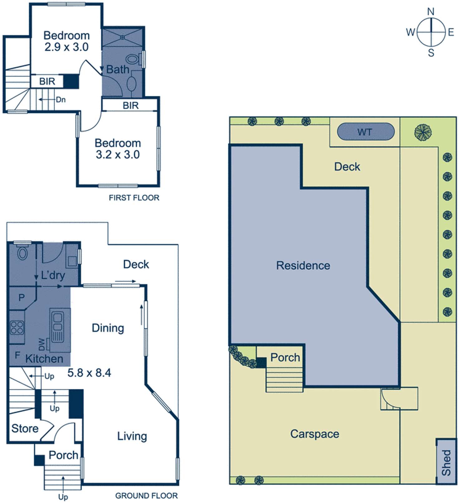 Floorplan of Homely townhouse listing, 3/912 Station Street, Box Hill North VIC 3129