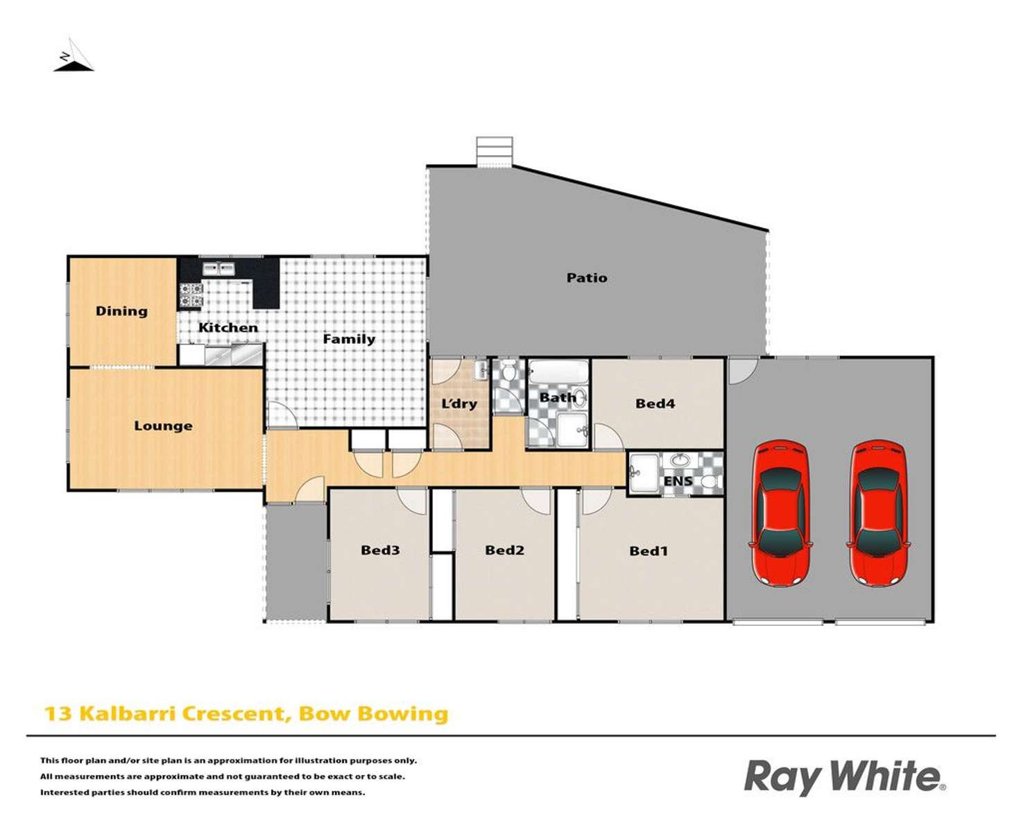 Floorplan of Homely house listing, 13 Kalbarri Crescent, Bow Bowing NSW 2566