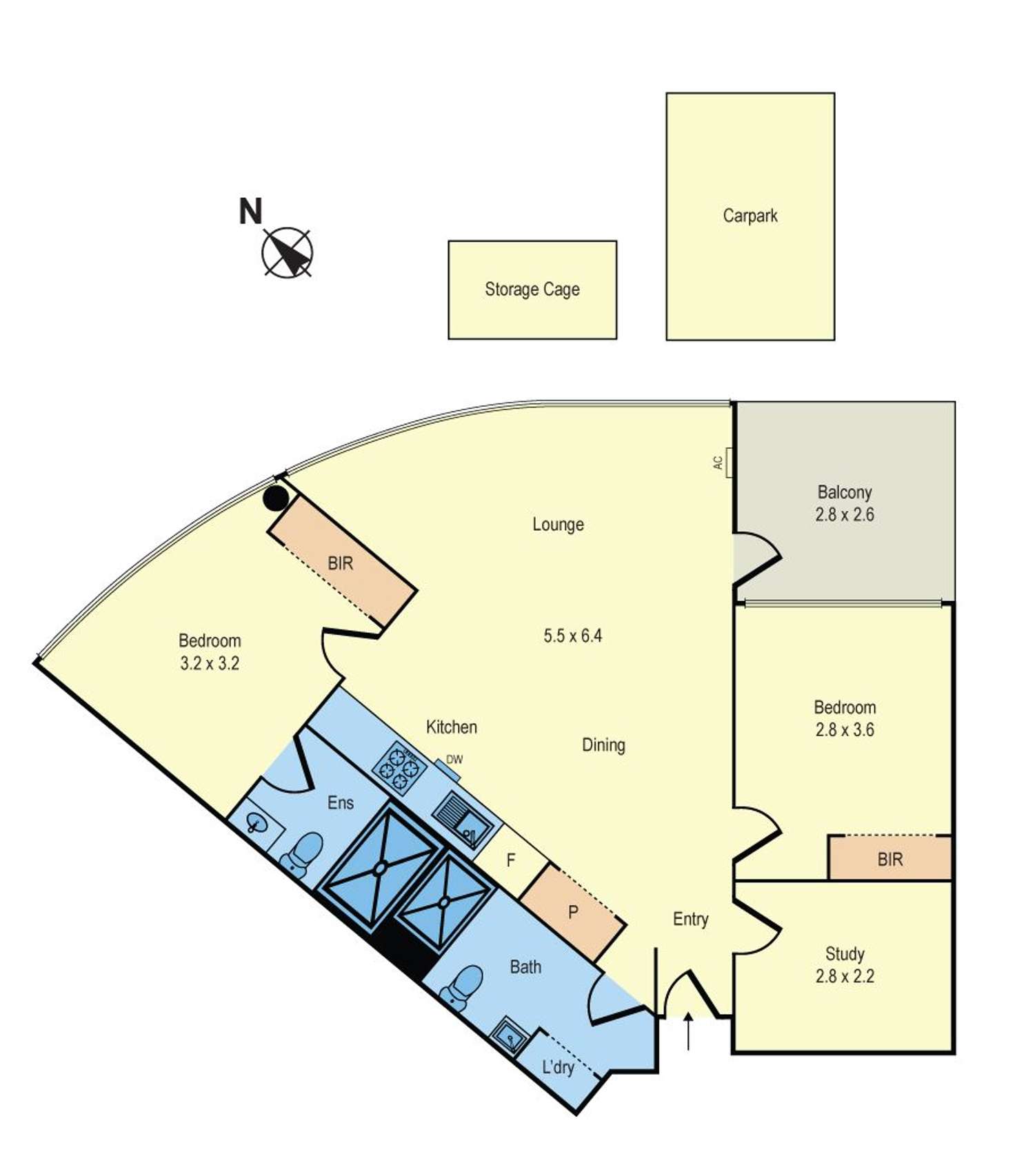 Floorplan of Homely apartment listing, 109/6 Station Street, Moorabbin VIC 3189