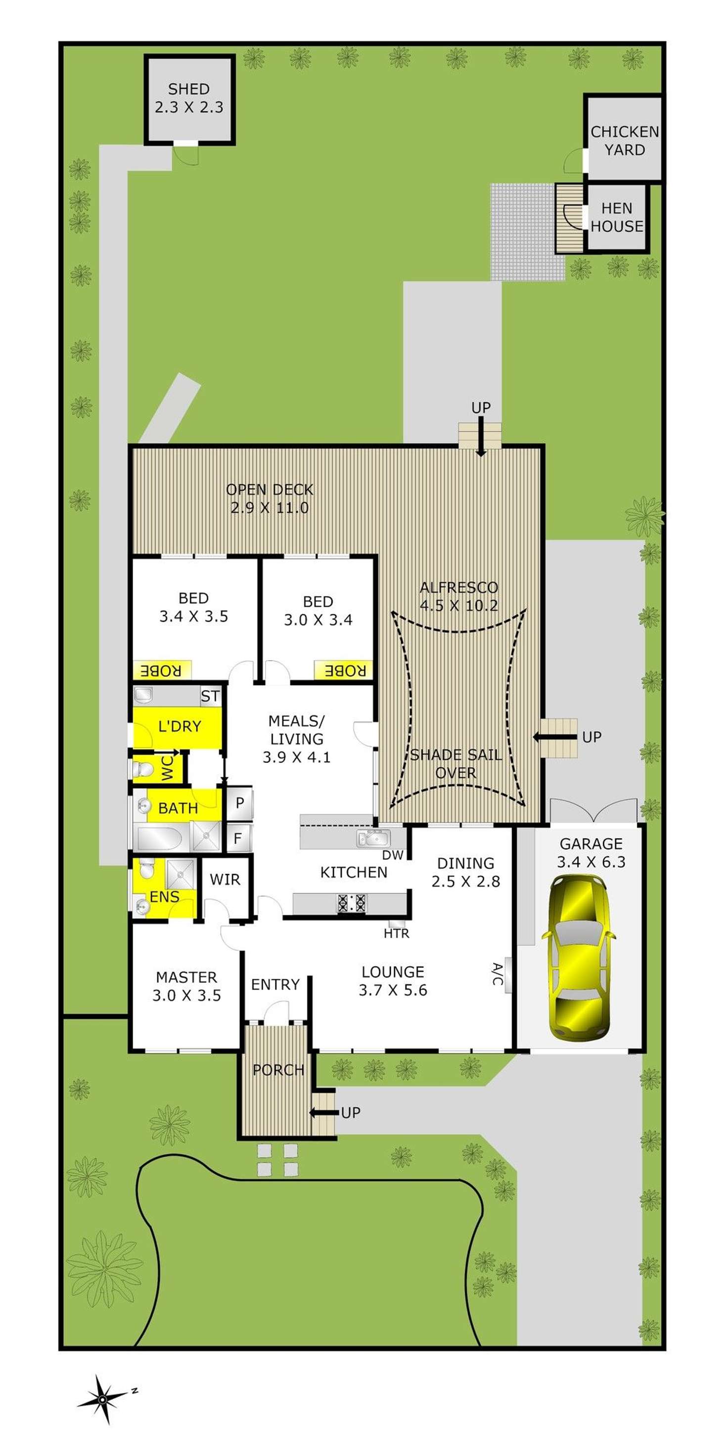 Floorplan of Homely house listing, 7 Mountbatten Street, Grovedale VIC 3216