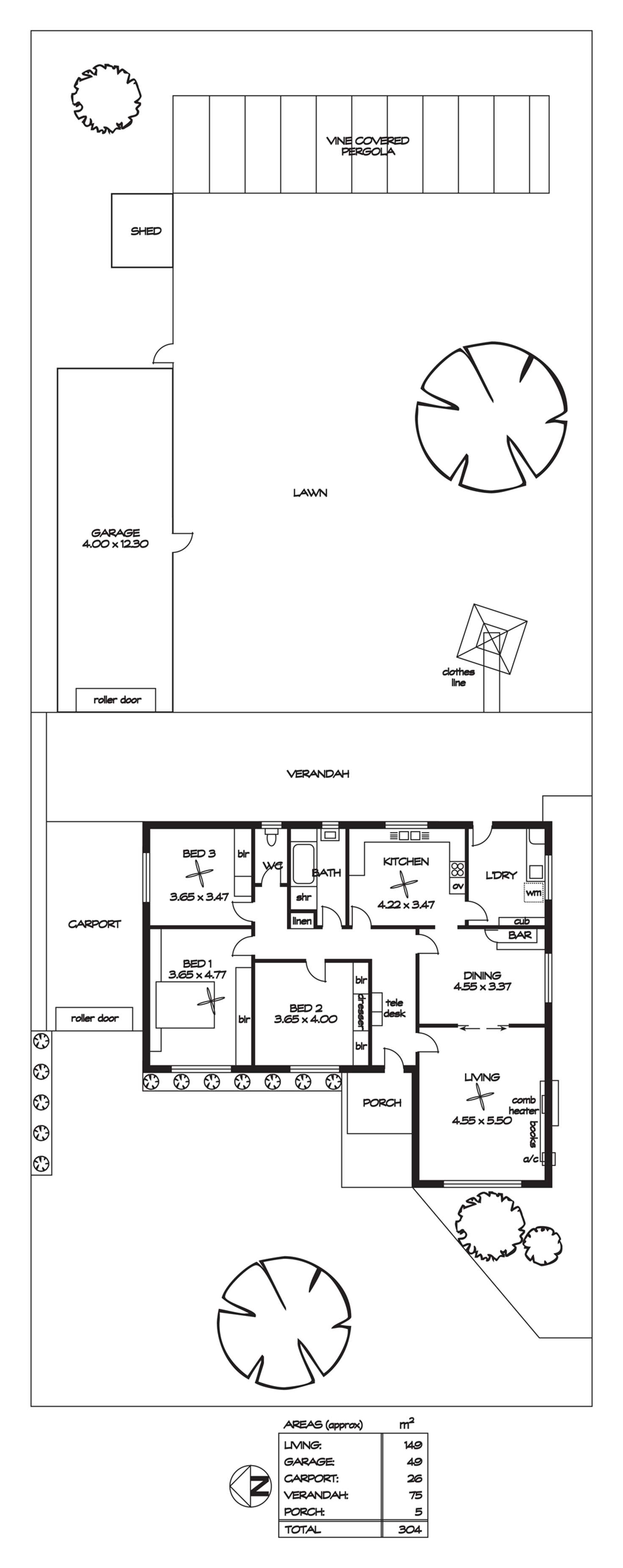 Floorplan of Homely house listing, 47 Curzon Street, Camden Park SA 5038