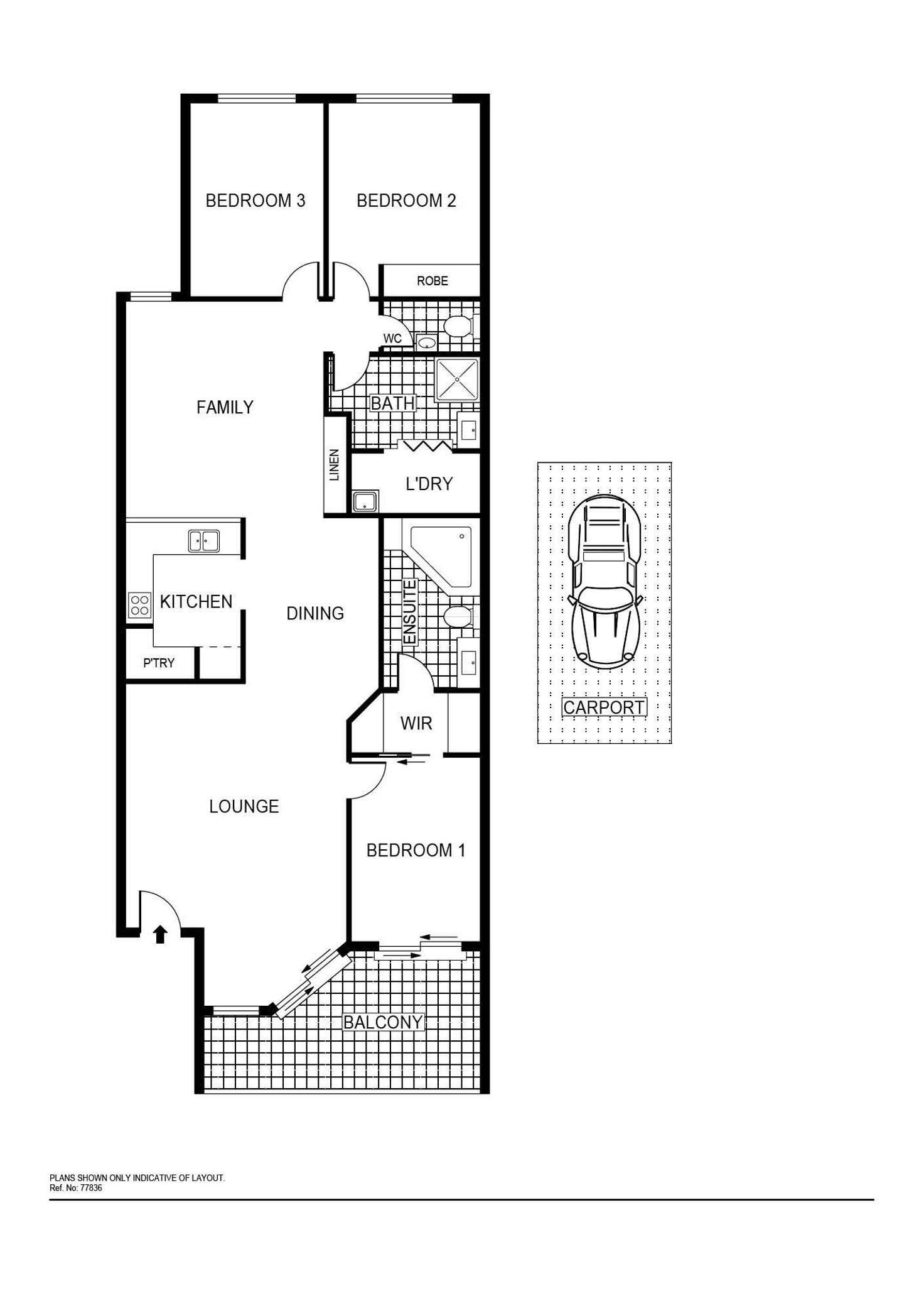 Floorplan of Homely apartment listing, 34/112 Baldwin Drive, Kaleen ACT 2617