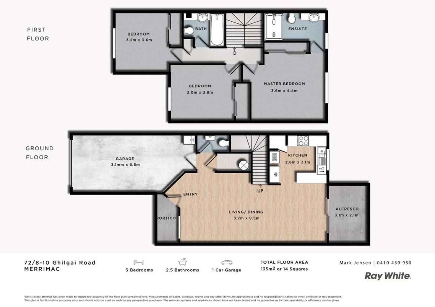 Floorplan of Homely townhouse listing, 72/2-6 Ghilgai Road, Merrimac QLD 4226