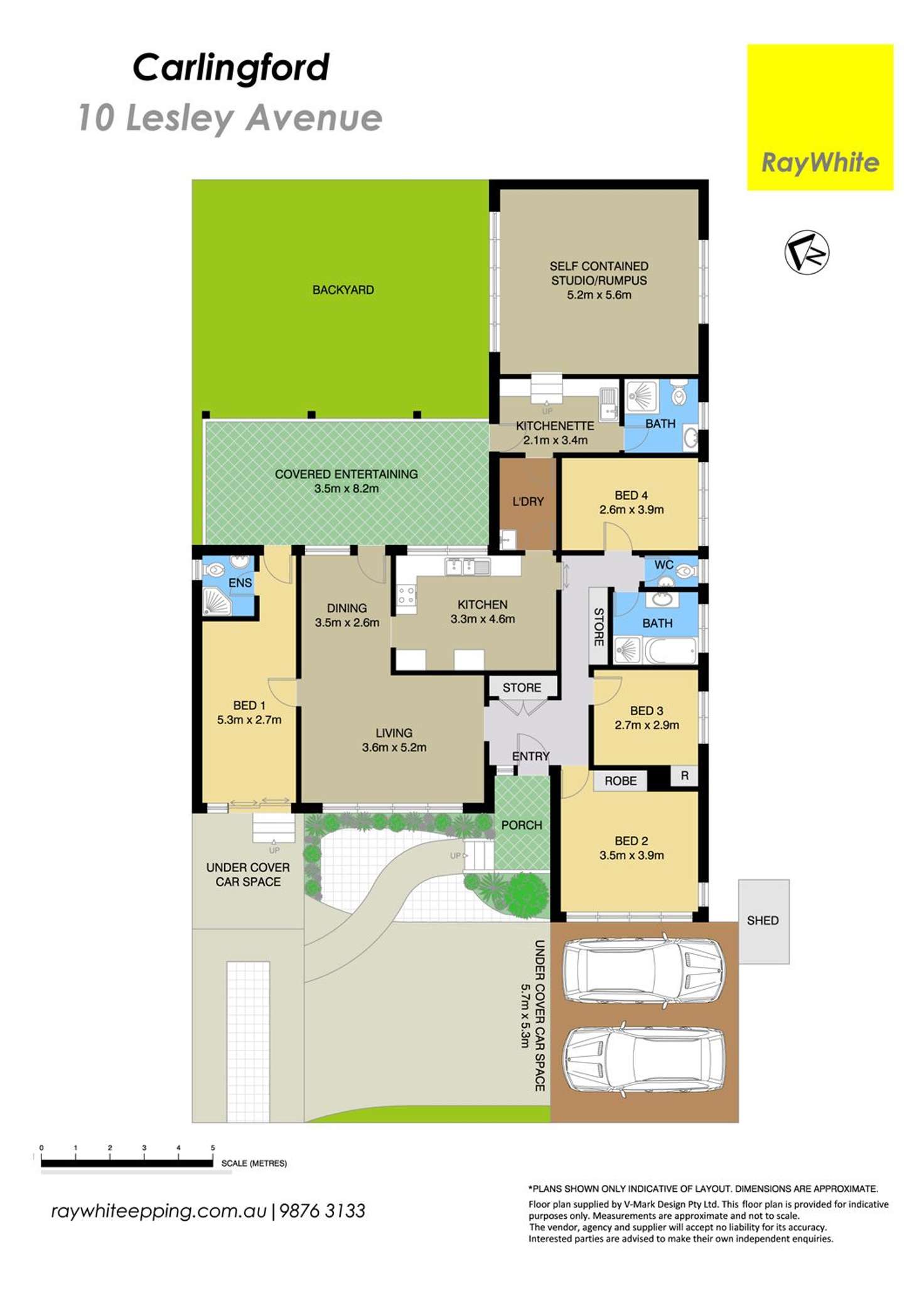 Floorplan of Homely house listing, 10 Lesley Avenue, Carlingford NSW 2118