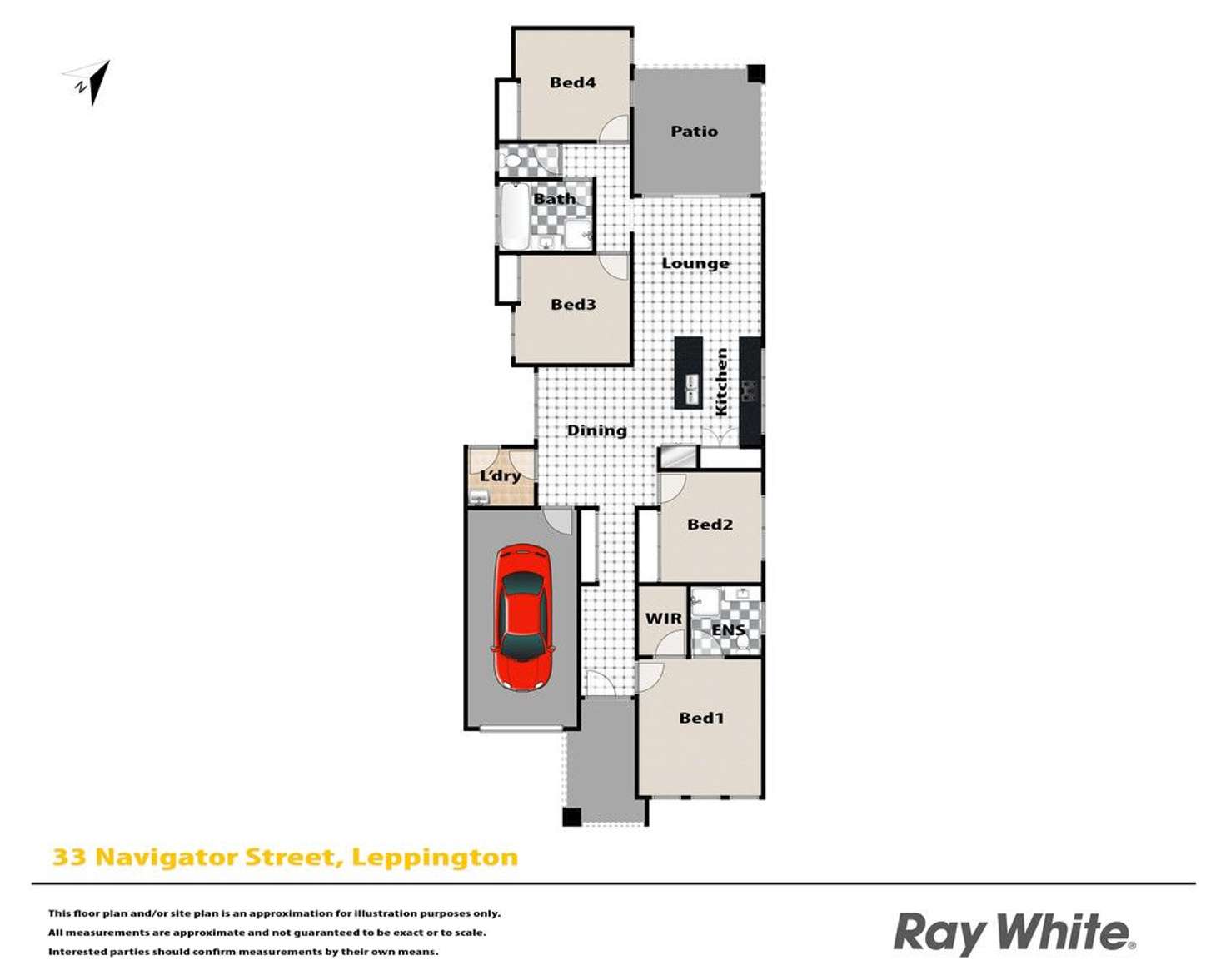 Floorplan of Homely house listing, 33 Navigator Street, Leppington NSW 2179