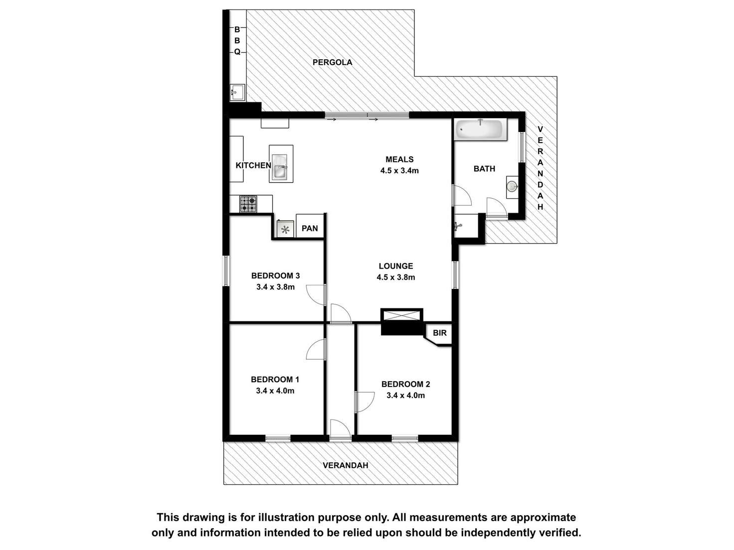Floorplan of Homely house listing, 13 Cooke Street, Kingston Se SA 5275