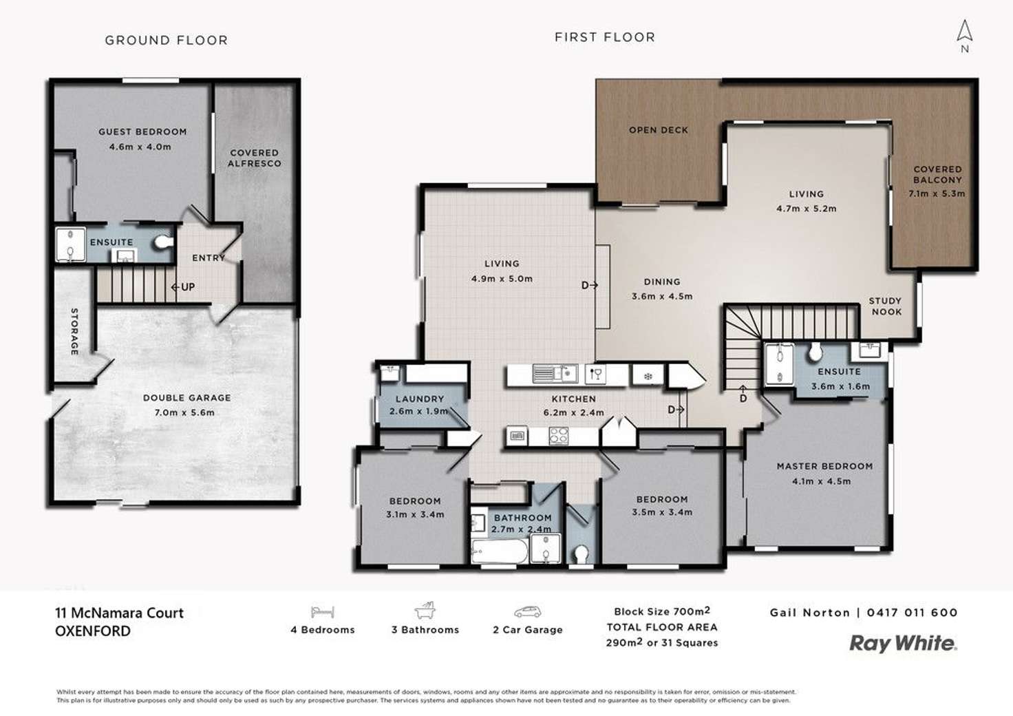 Floorplan of Homely house listing, 11 McNamara Court, Oxenford QLD 4210
