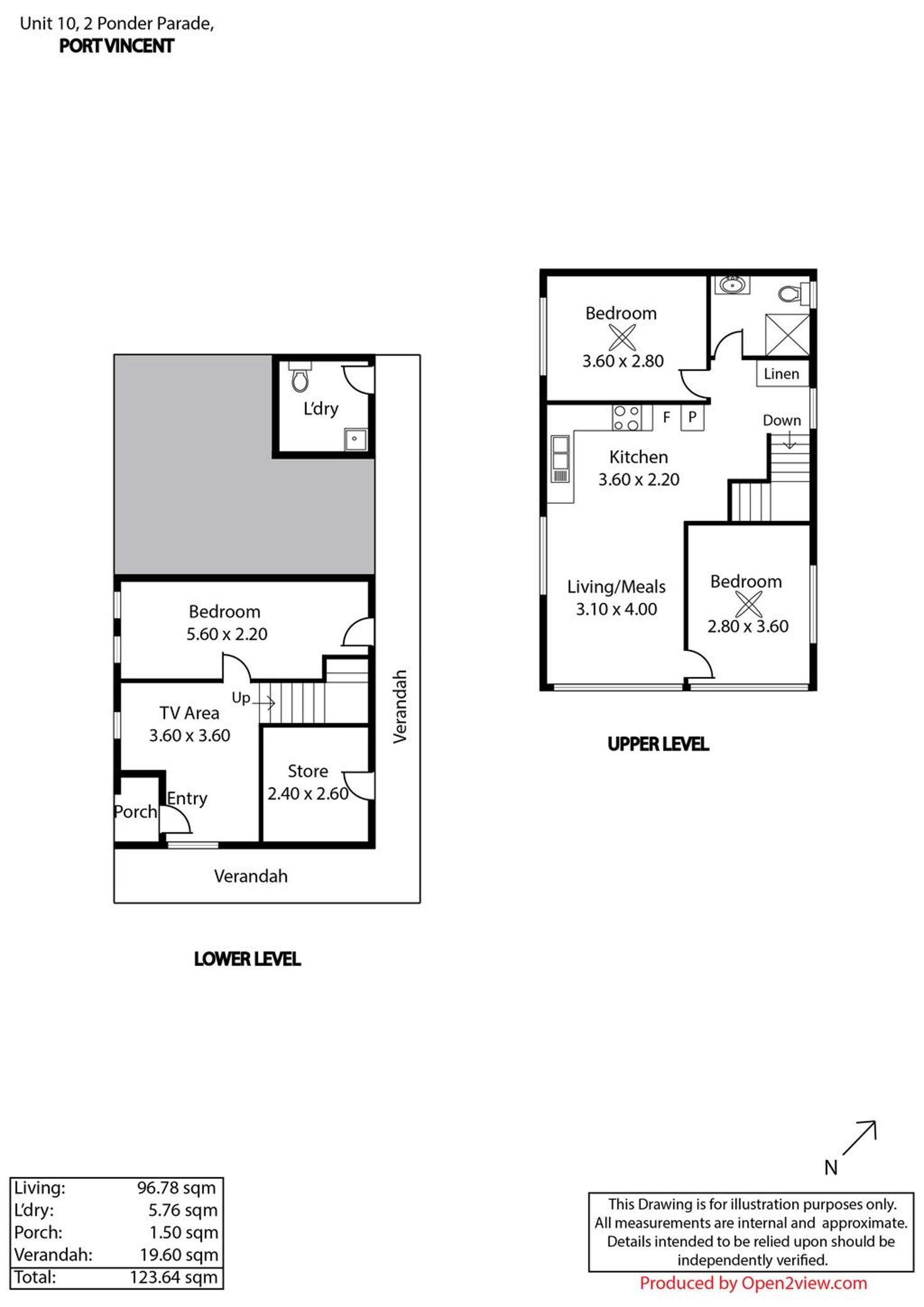 Floorplan of Homely house listing, Unit 10, 2 Ponder Parade, Port Vincent SA 5581