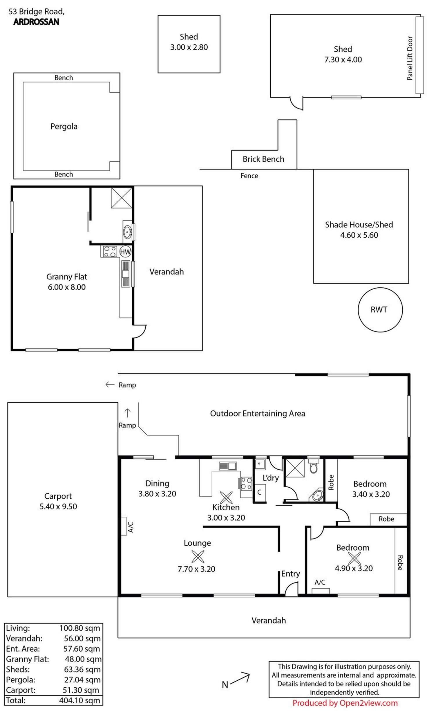 Floorplan of Homely house listing, 53 Bridge Road, Ardrossan SA 5571