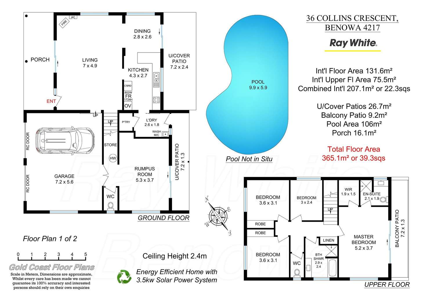 Floorplan of Homely house listing, 36 Collins Crescent, Benowa QLD 4217