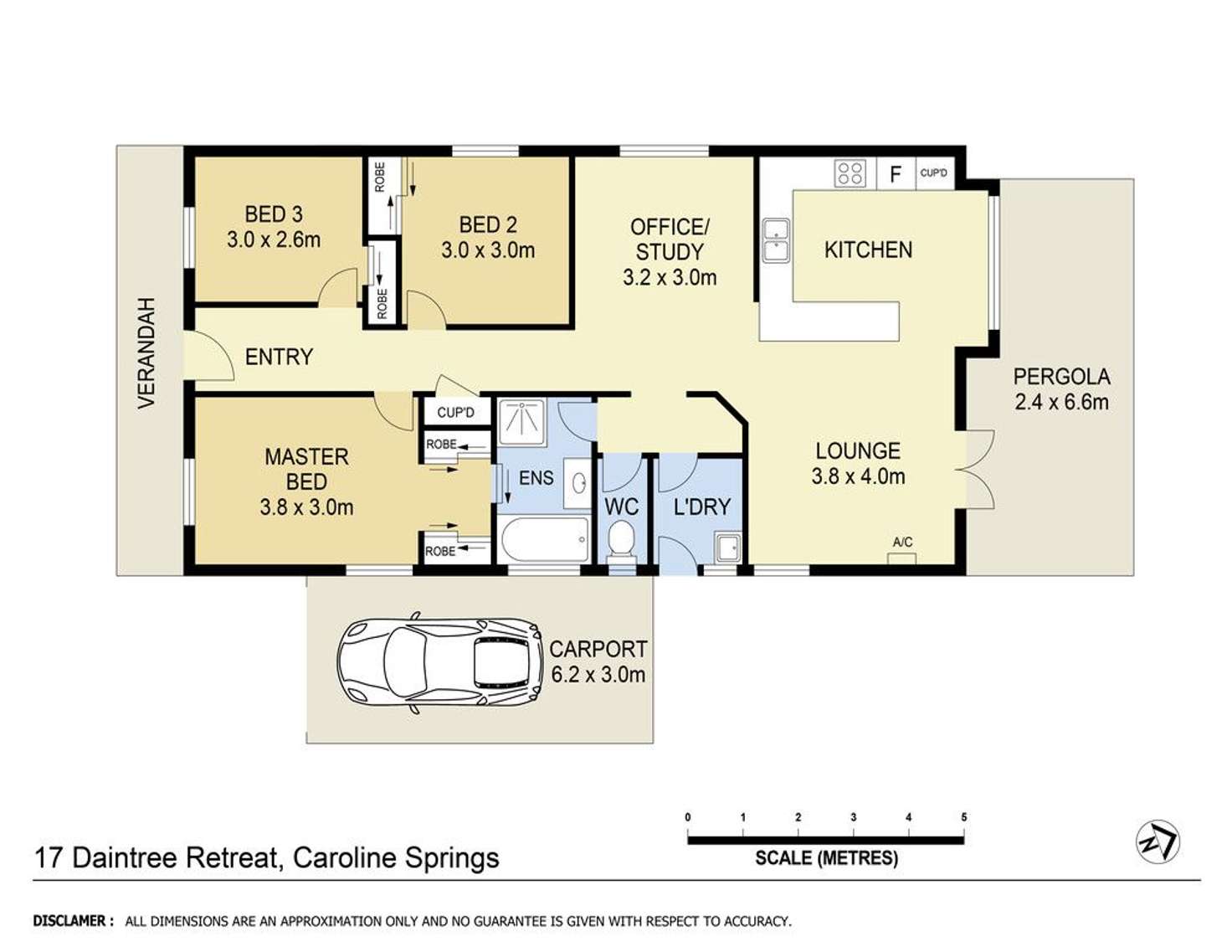 Floorplan of Homely house listing, 17 Daintree Retreat, Caroline Springs VIC 3023