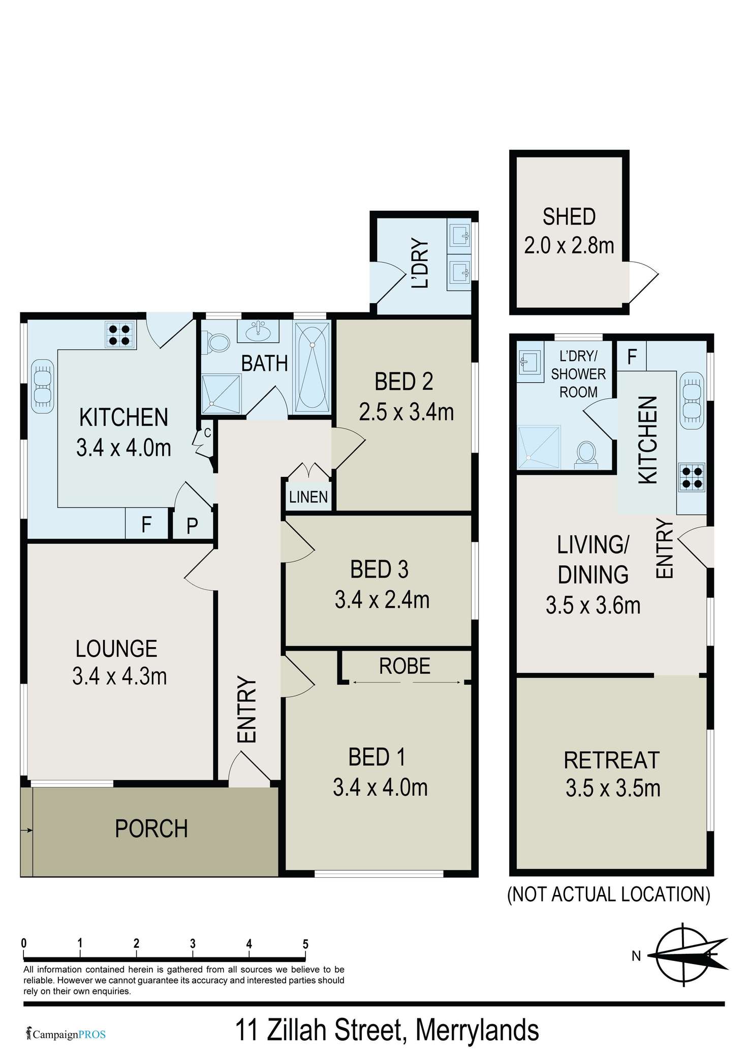 Floorplan of Homely house listing, 11 Zillah Street, Merrylands NSW 2160