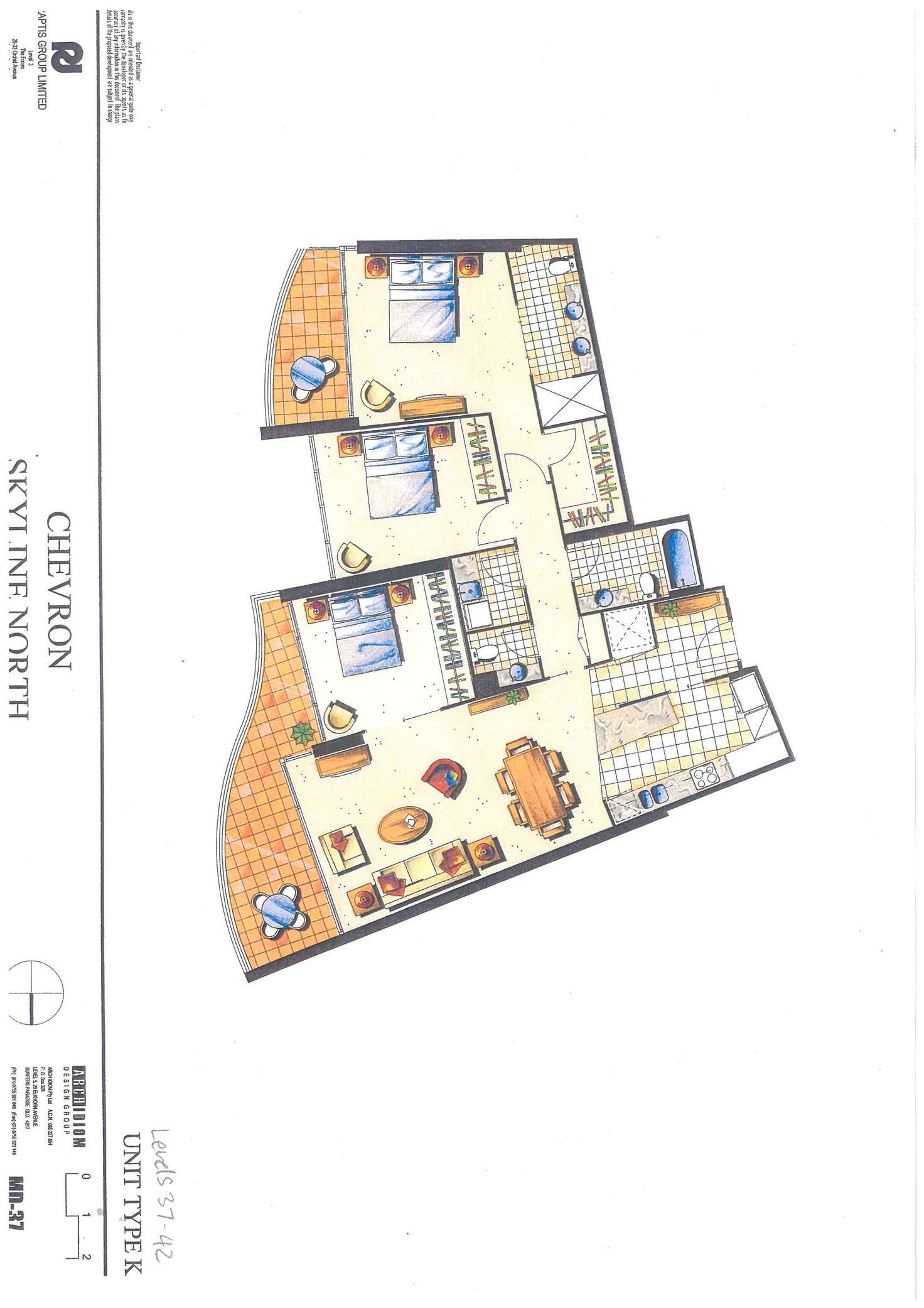 Floorplan of Homely unit listing, 2414/23 Ferny Avenue, Surfers Paradise QLD 4217