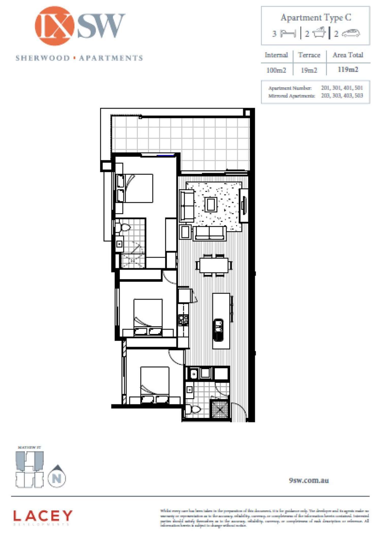 Floorplan of Homely apartment listing, 9/9-13 Mayhew Street, Sherwood QLD 4075