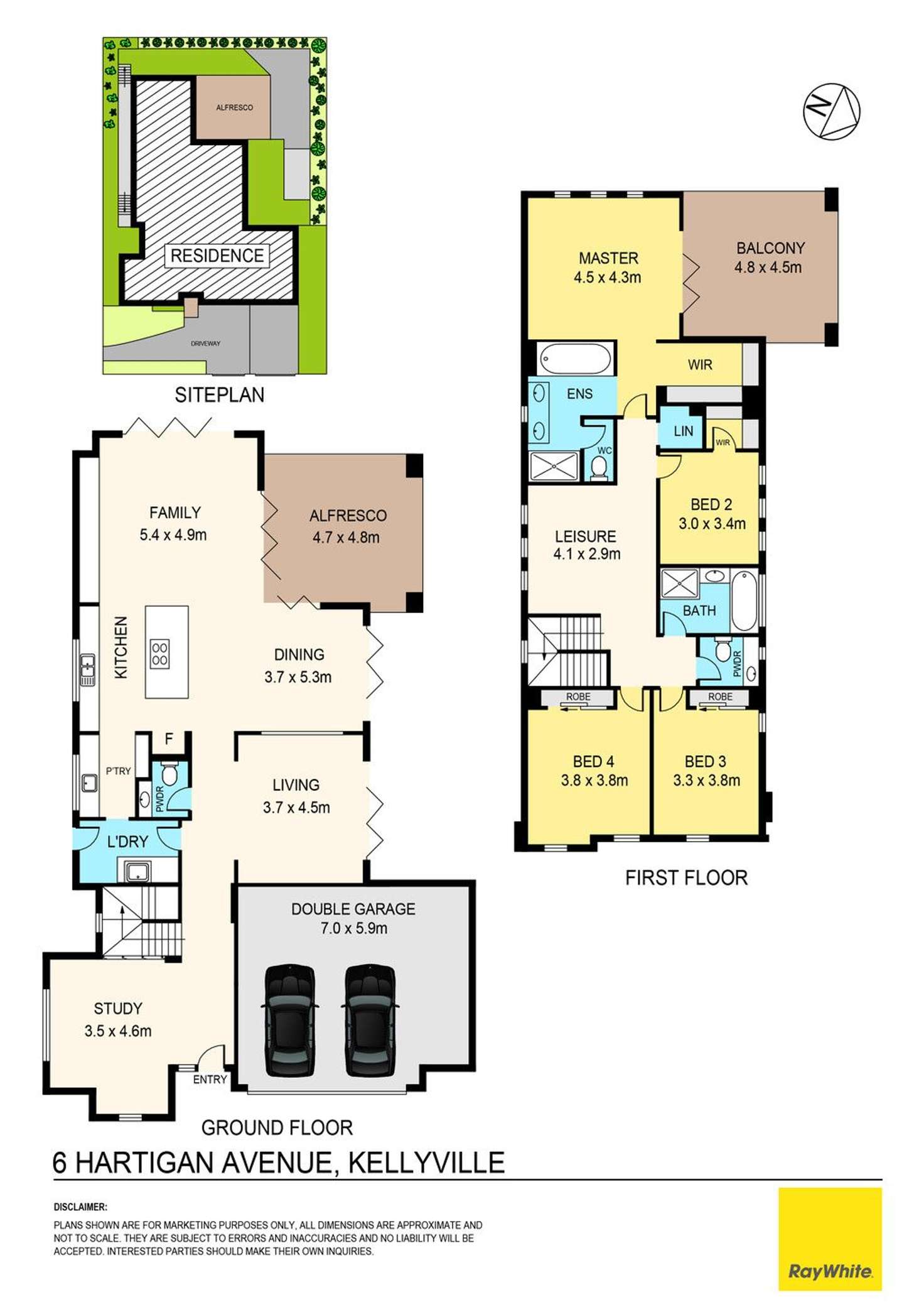 Floorplan of Homely house listing, 6 Hartigan Avenue, Kellyville NSW 2155