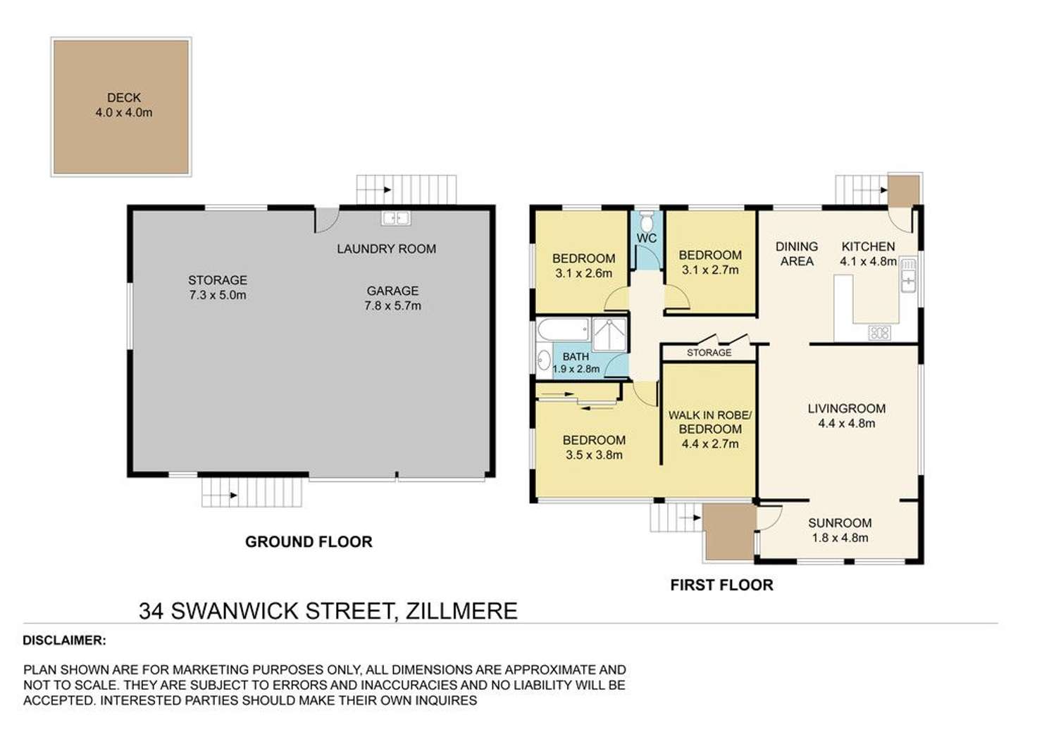 Floorplan of Homely house listing, 34 Swanwick Street, Zillmere QLD 4034