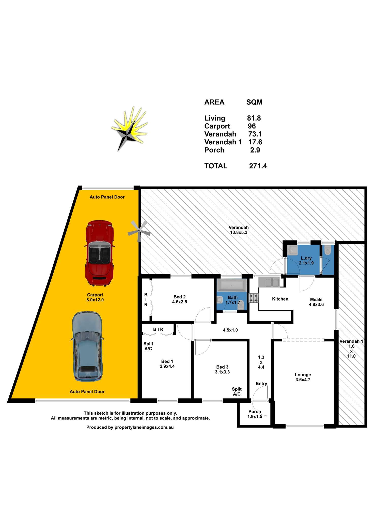 Floorplan of Homely house listing, 625 Main North Road, Elizabeth North SA 5113