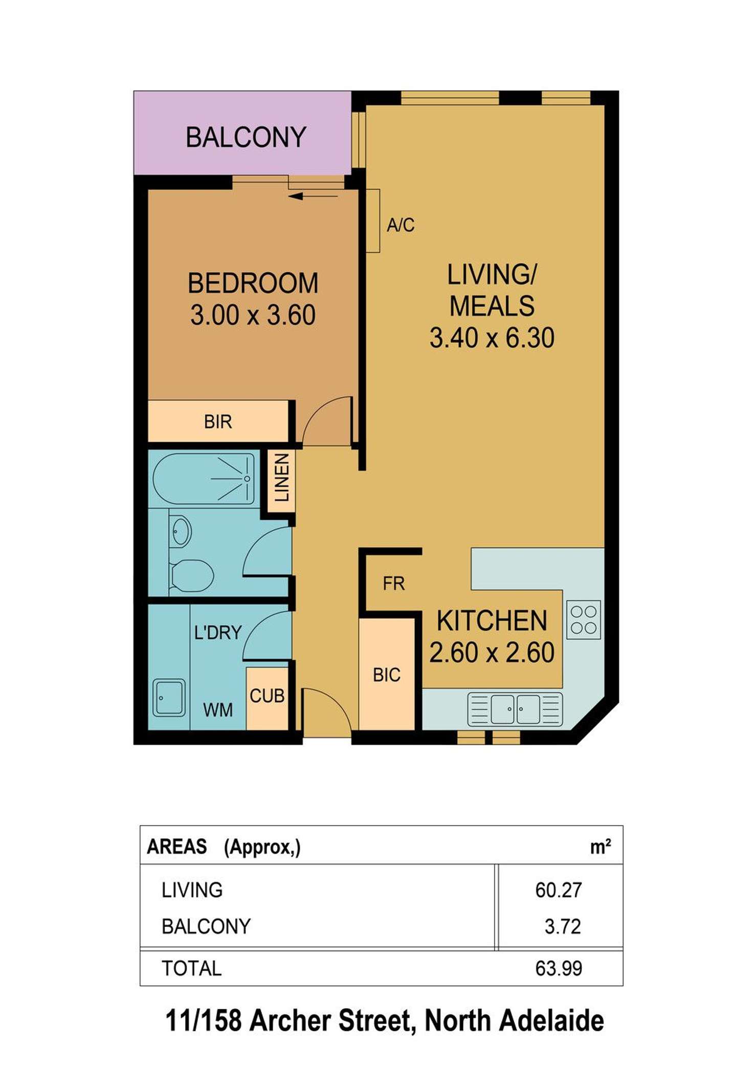 Floorplan of Homely unit listing, 11/158 Archer Street, North Adelaide SA 5006