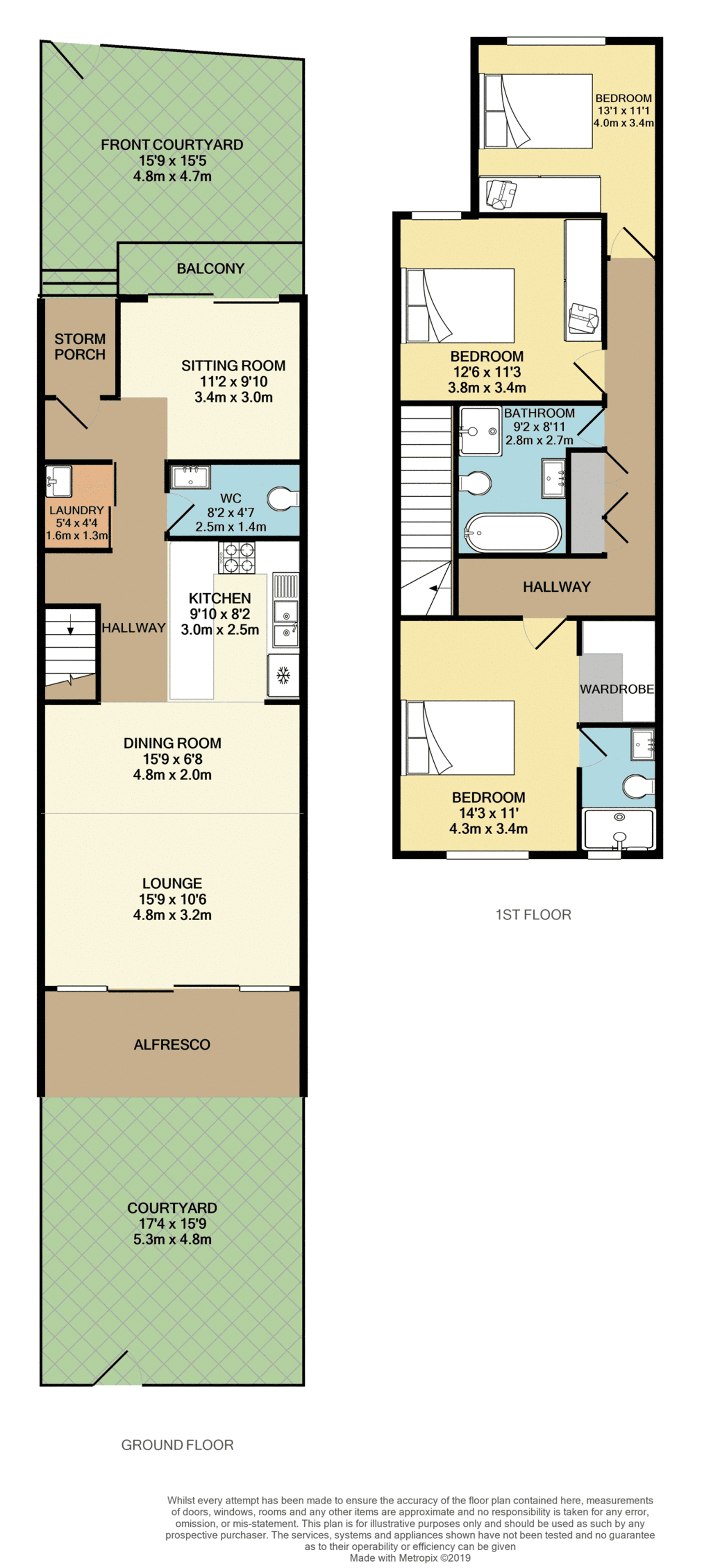 Floorplan of Homely townhouse listing, 3/17 Soudan Street, Merrylands NSW 2160