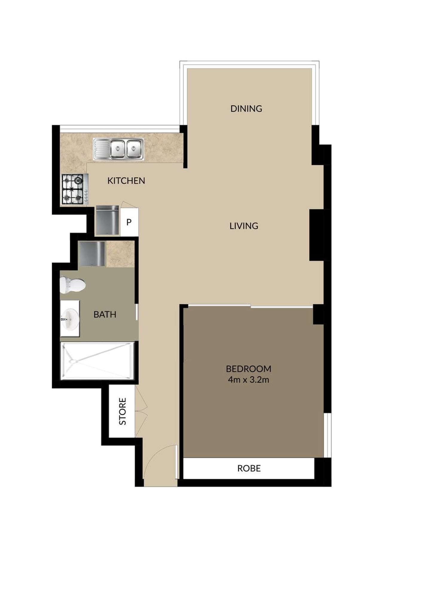 Floorplan of Homely apartment listing, 146/79 Moray Street, New Farm QLD 4005
