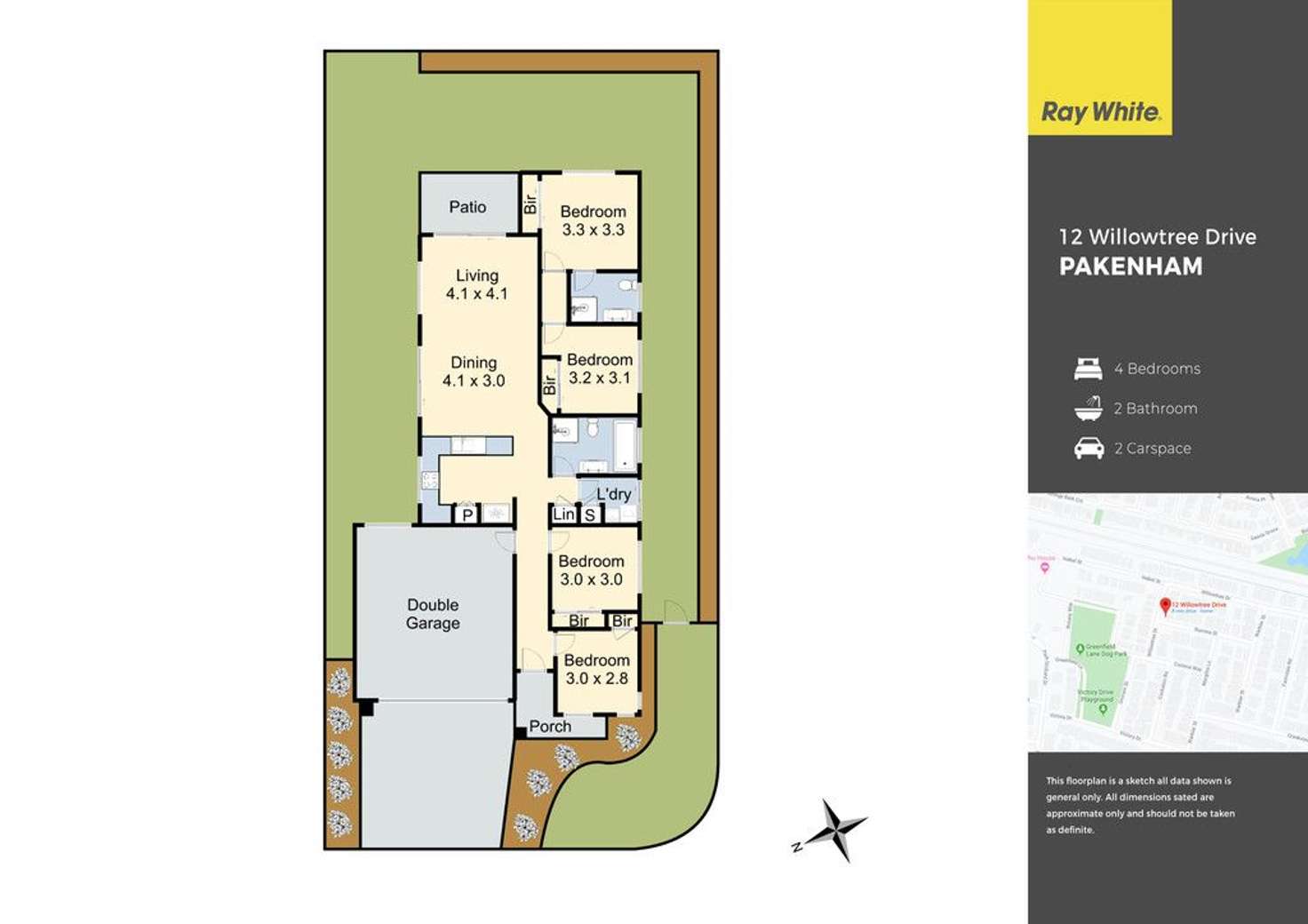 Floorplan of Homely house listing, 12 Willowtree Drive, Pakenham VIC 3810