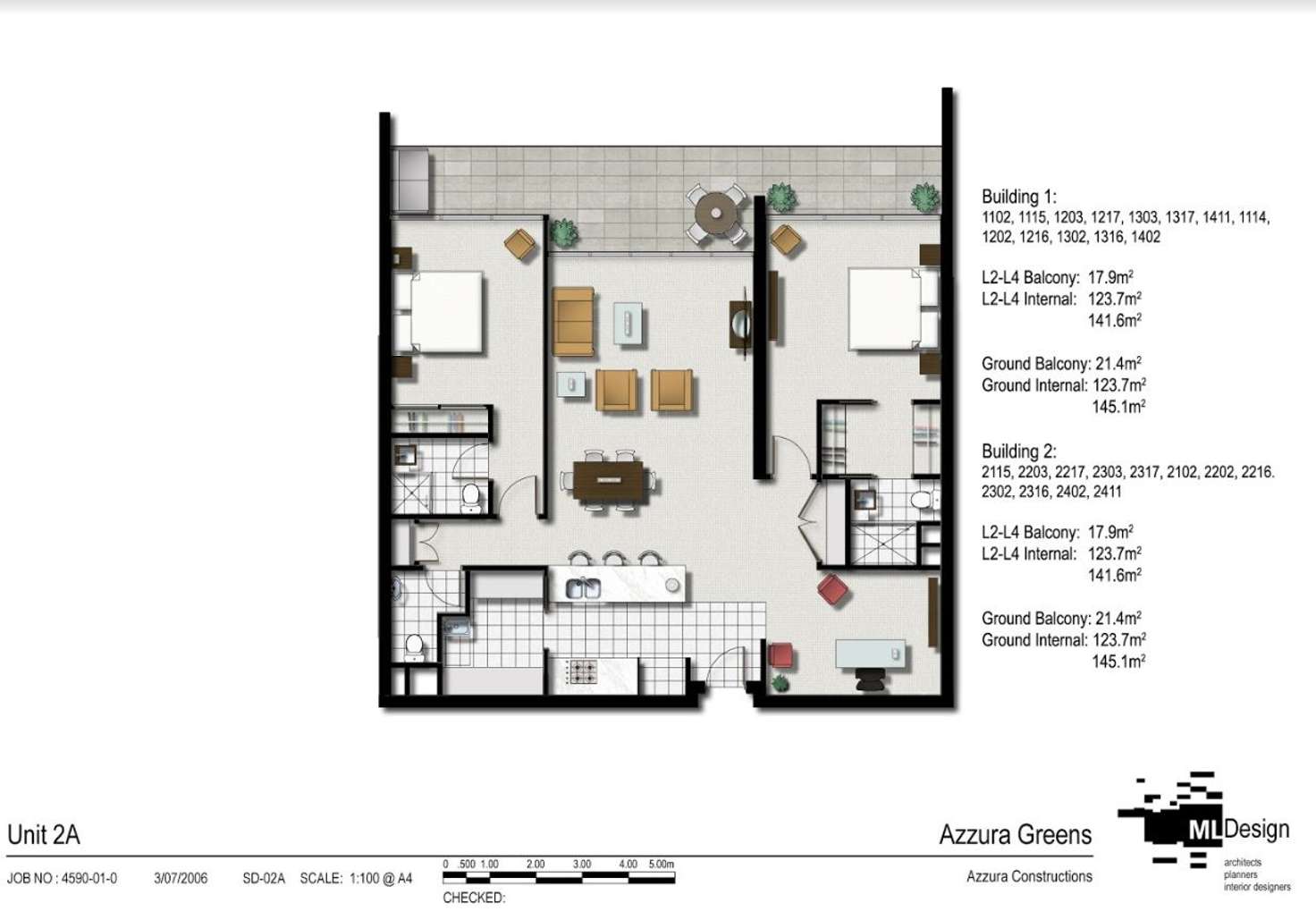 Floorplan of Homely apartment listing, 1217/2 Activa Way, Hope Island QLD 4212