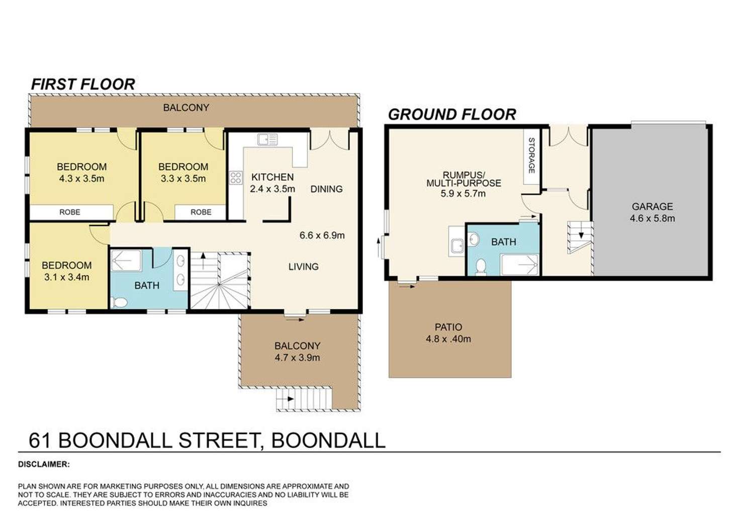 Floorplan of Homely house listing, 61 Boondall Street, Boondall QLD 4034