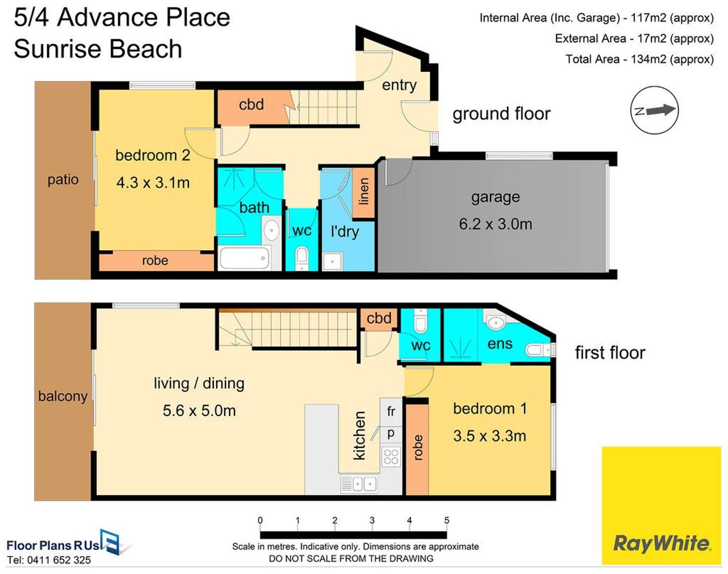Floorplan of Homely unit listing, 5/4 Advance Place, Sunrise Beach QLD 4567