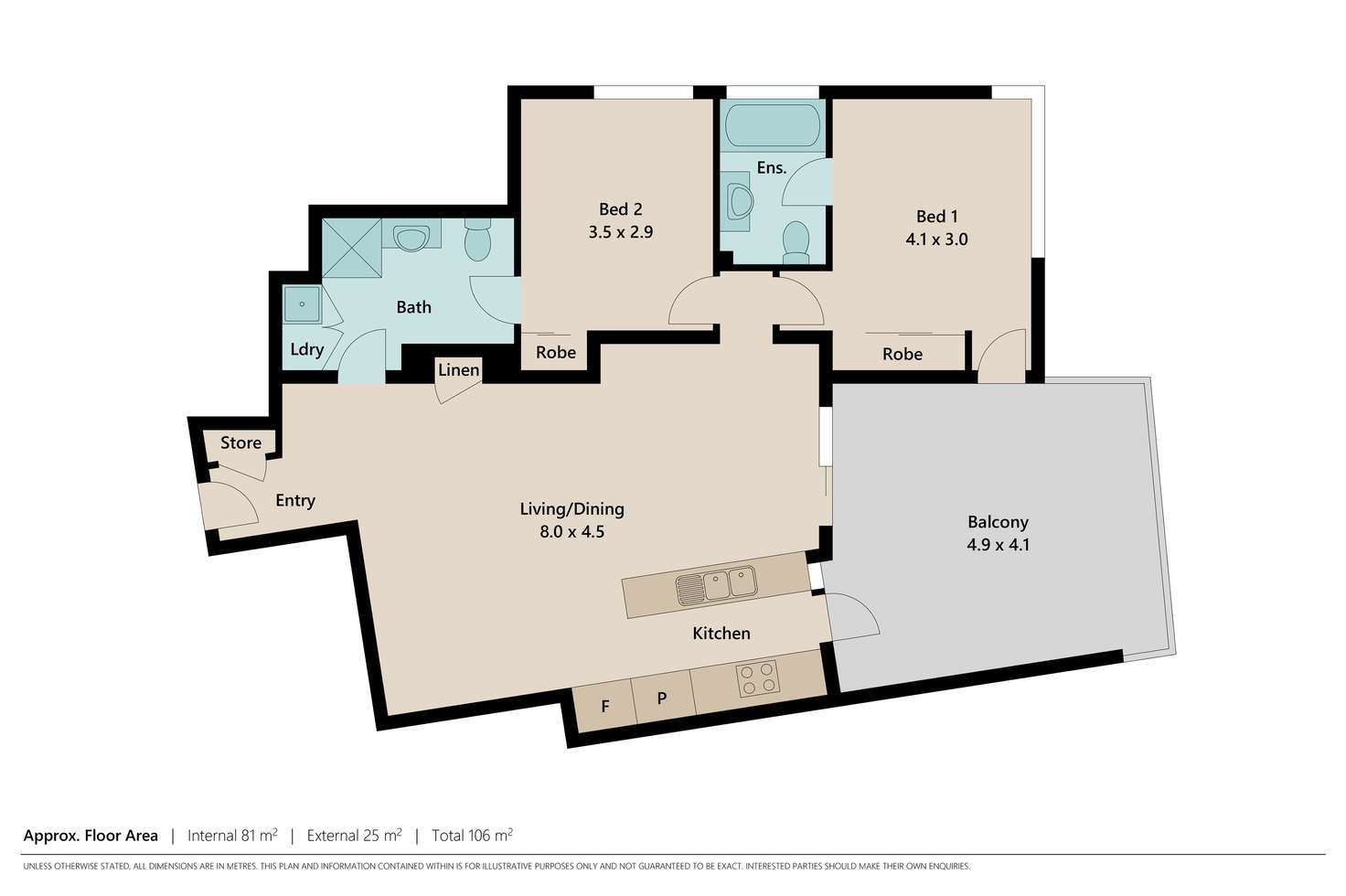 Floorplan of Homely unit listing, 61/8 Dunmore Terrace, Auchenflower QLD 4066