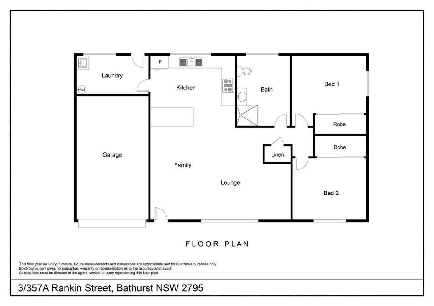 Floorplan of Homely house listing, 3/357 Rankin Street, Bathurst NSW 2795