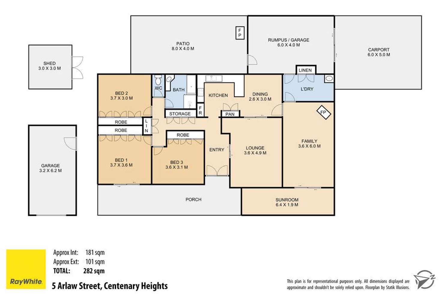 Floorplan of Homely house listing, 5 Arlaw Street, Centenary Heights QLD 4350