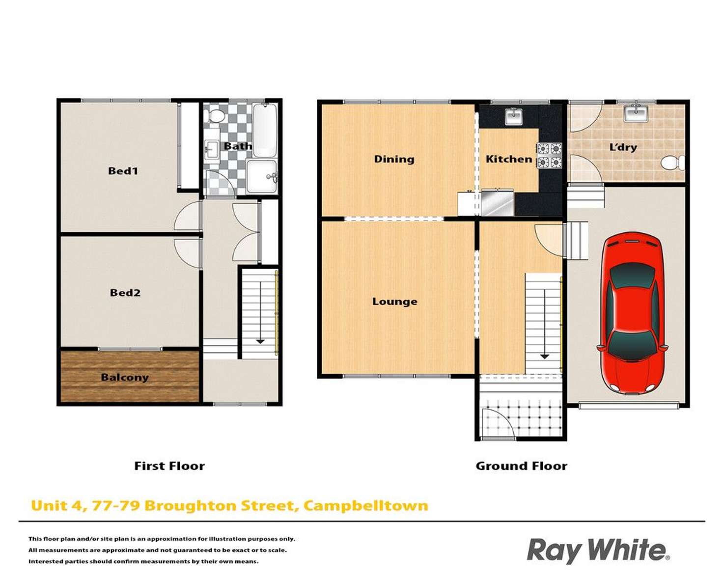 Floorplan of Homely townhouse listing, 4/77-79 Broughton Street, Campbelltown NSW 2560