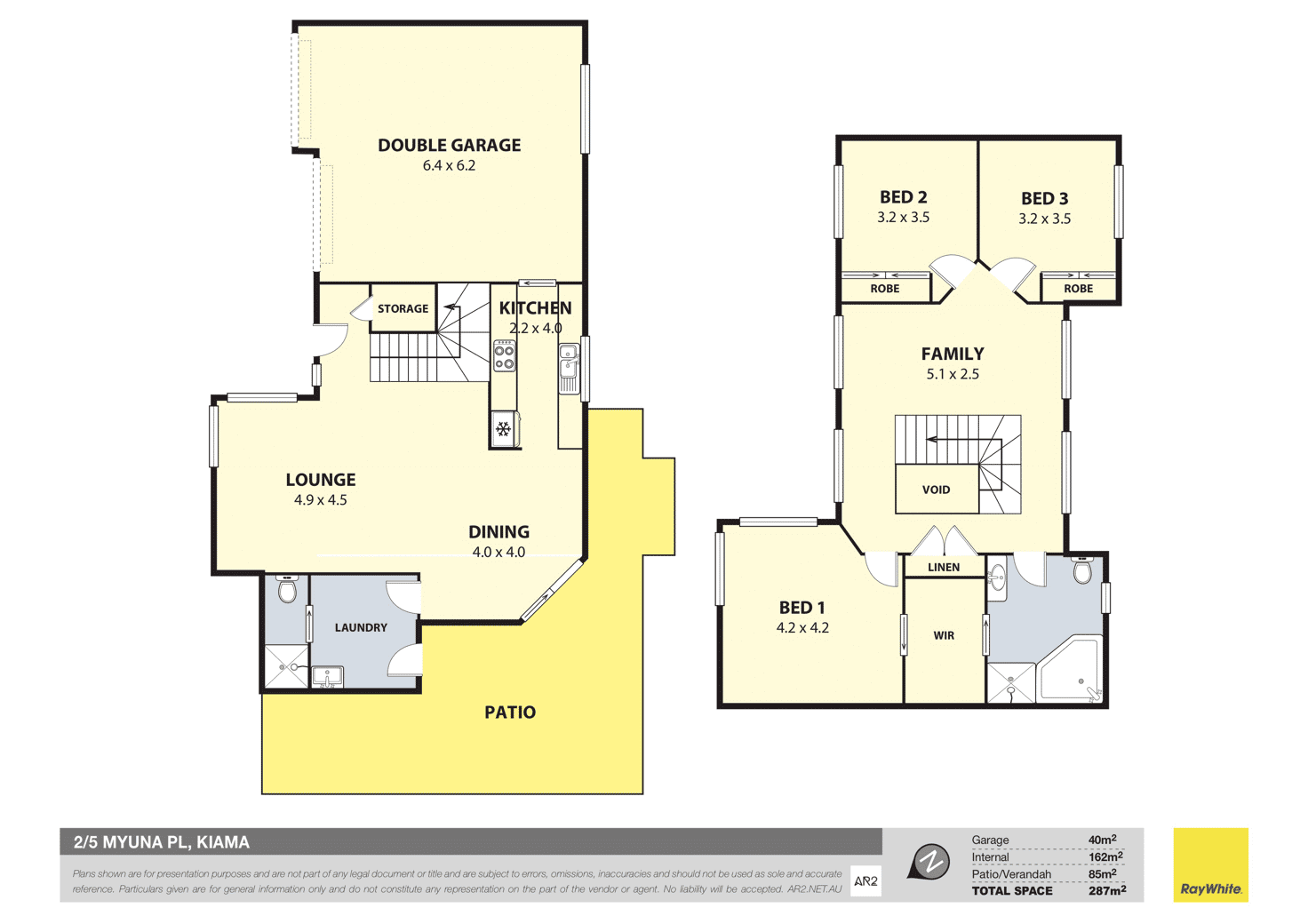 Floorplan of Homely semiDetached listing, 2/5 Myuna Place, Kiama NSW 2533